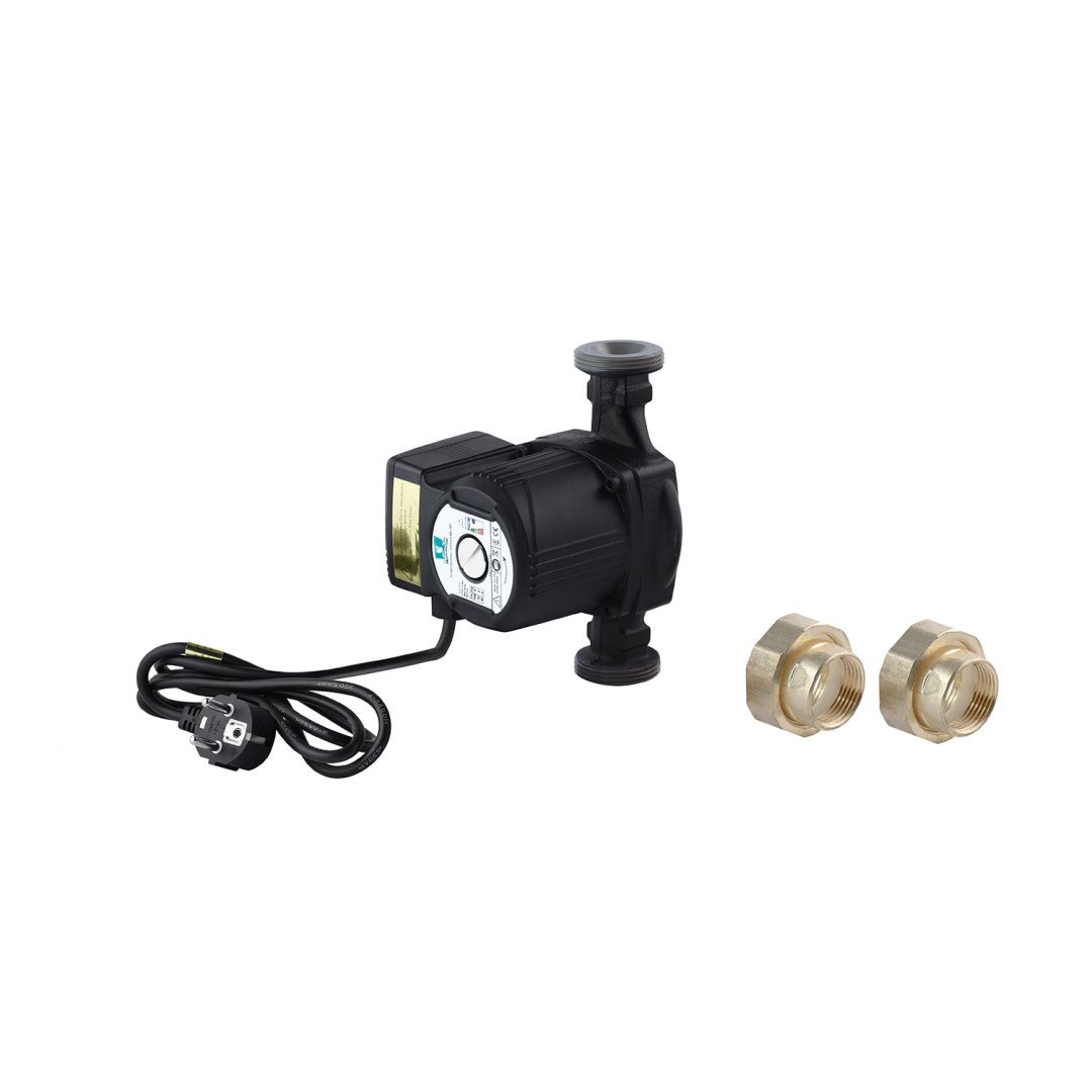 Насос циркуляційний Pumpman GRS25/80/180 Нmax 8 м Qmax 6 куб.м 100 Вт з гайками