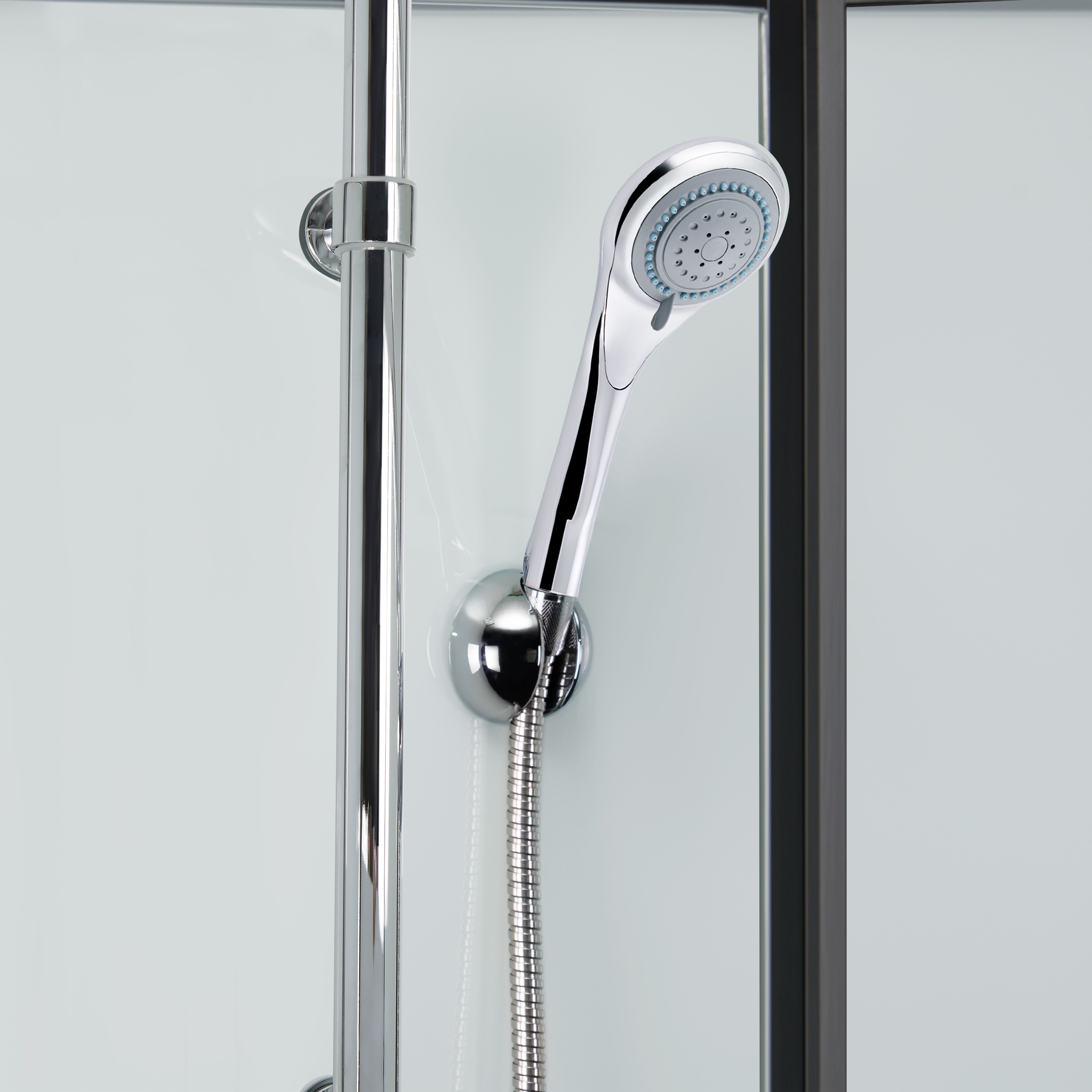 Набор Lidz душевой бокс Majatek SB90x90.BLA.LOW.TR, стекло прозрачное 5 мм + поддон Kupala