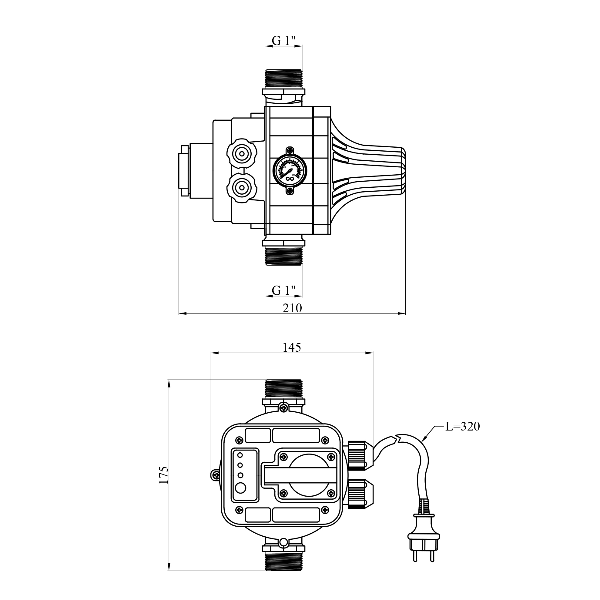 Автоматичний контролер тиску Agua JB-8.2