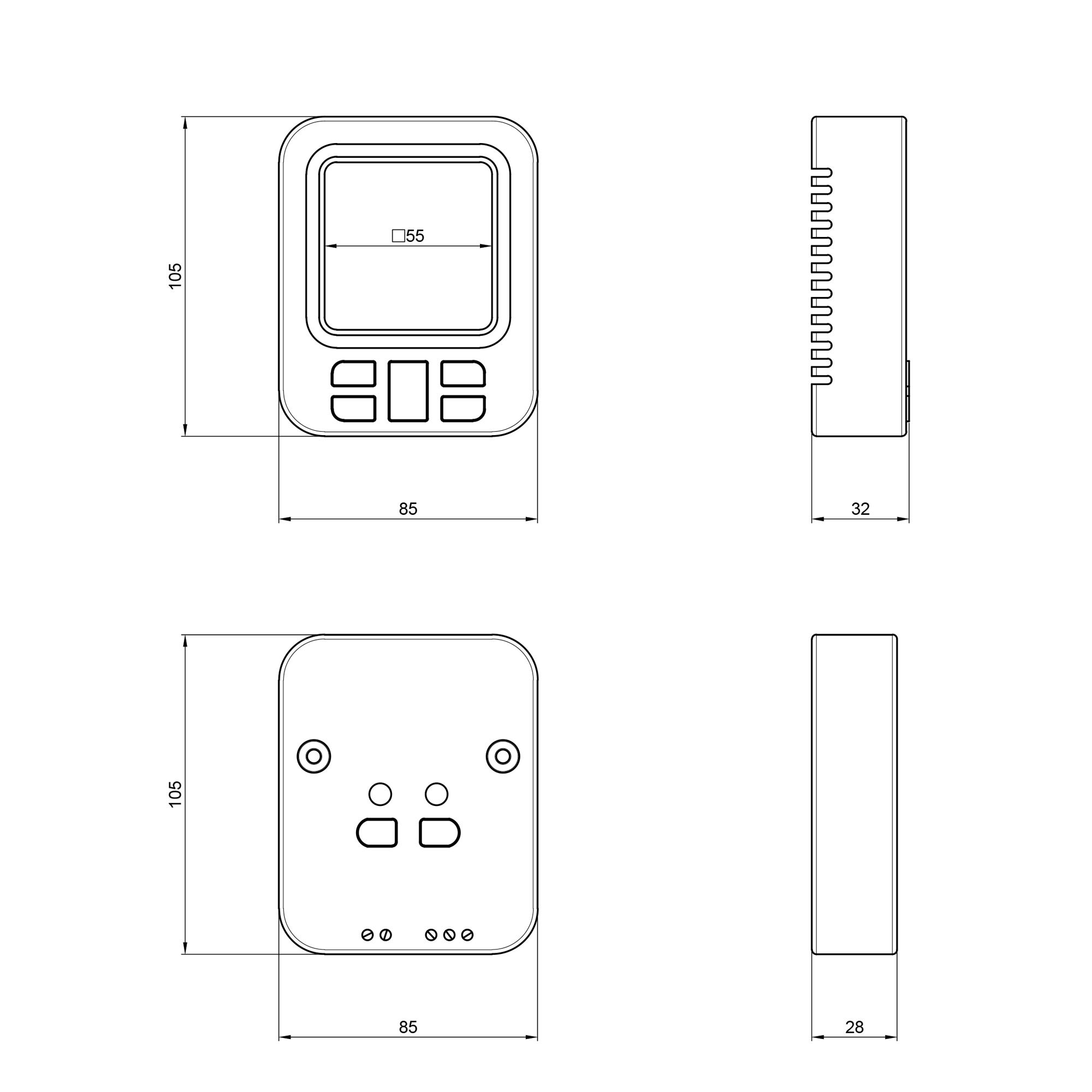 Тижневий програмований термостат Airfel RF
