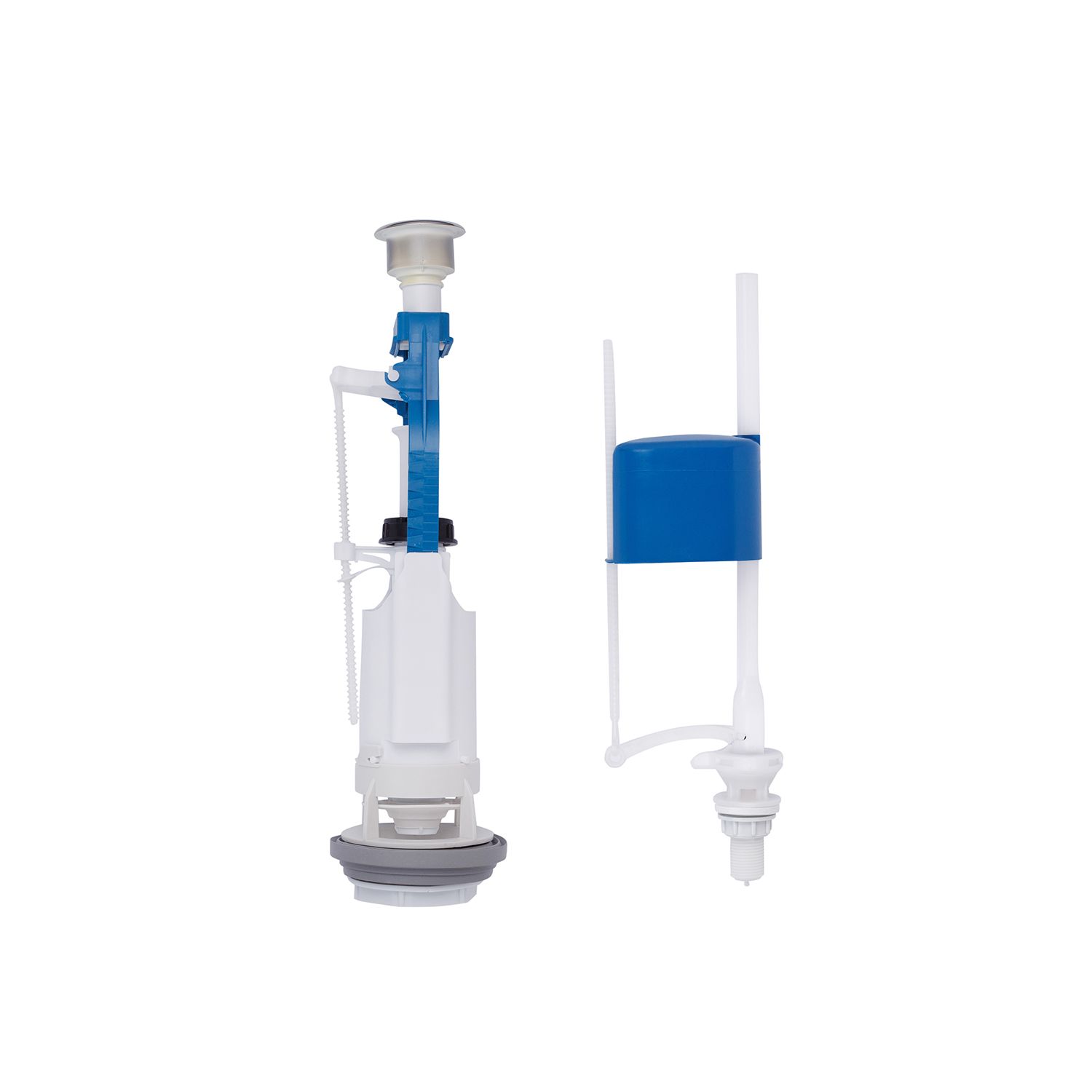 Комплект для бачка унітаза Kroner KRP - KIT6957 з одинарною кнопкою, нижнє підведення 1/2"