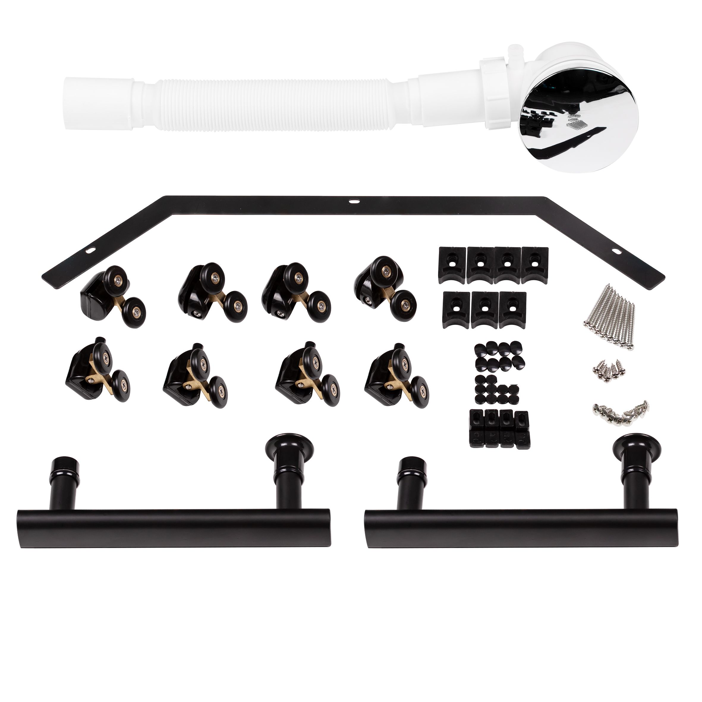 Душевой бокс Lidz Majatek SB90x90.BLA.LOW.TR, стекло прозрачное 5 мм