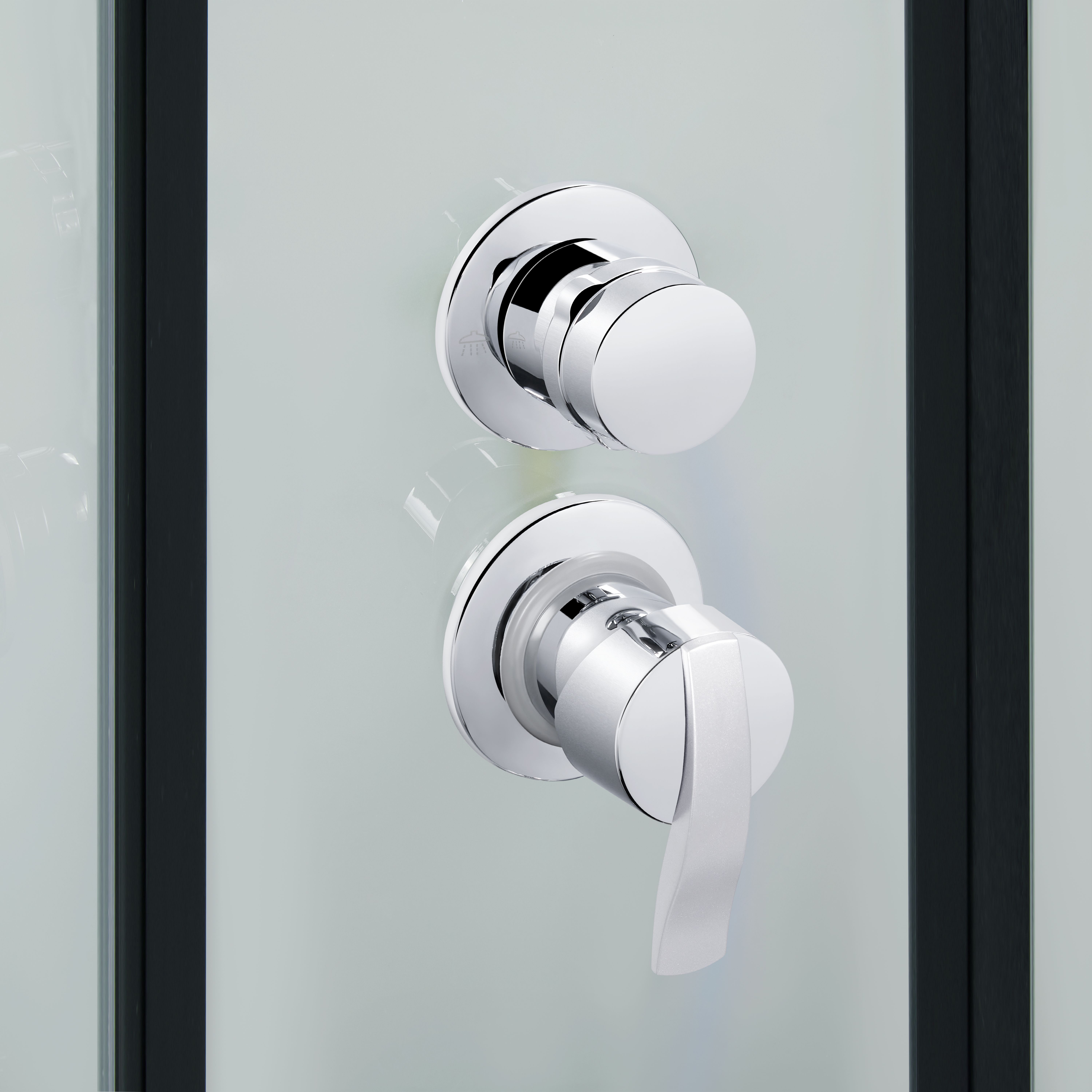 Набор Lidz душевой бокс Majatek SB90x90.BLA.LOW.TR, стекло прозрачное 5 мм + поддон Kupala