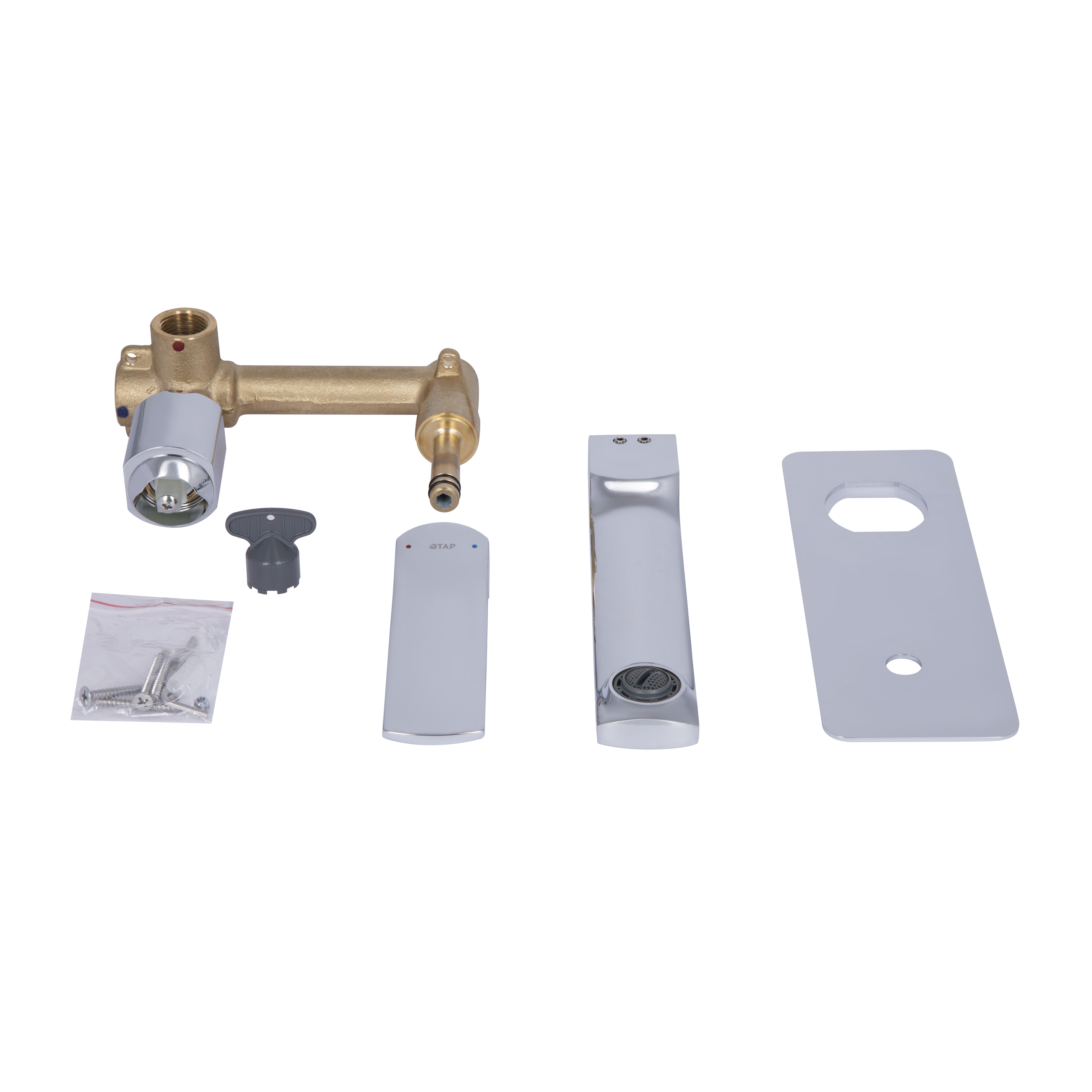 Змішувач для раковини Qtap Slavonice прихованого монтажу QTSLA273CRM45919 Chrome