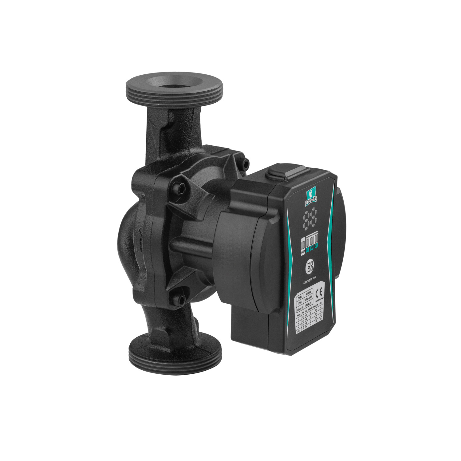 Насос циркуляційний Pumpman GRC32/7/180 Нmax 7м Qmax 3,6куб.м P 52 Вт