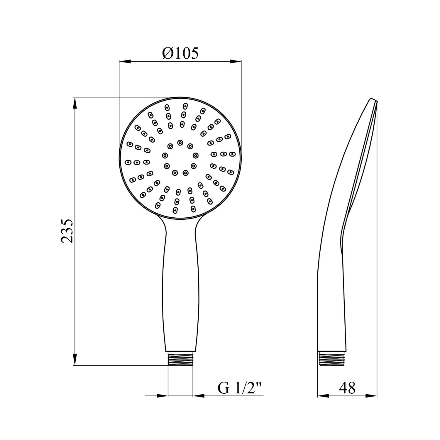 Лійка для ручного душу Kroner KRM - C720