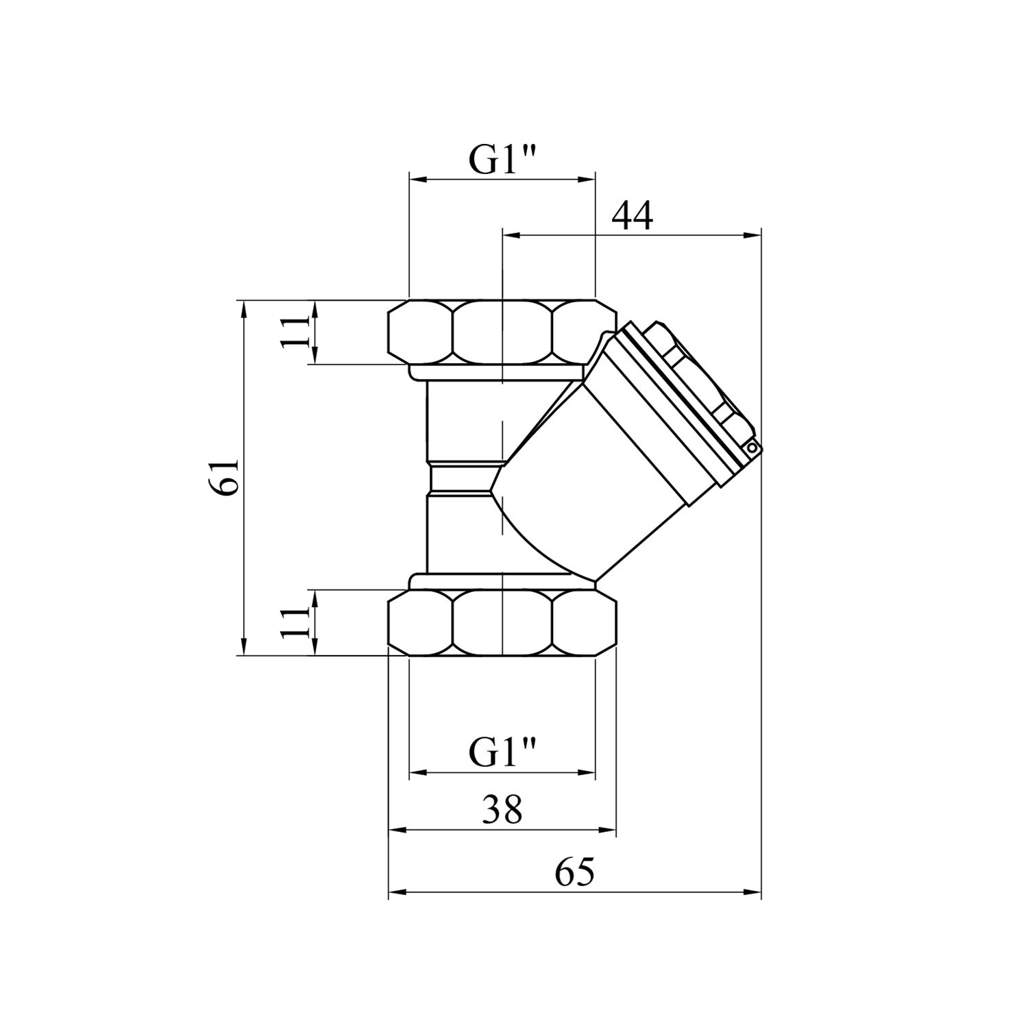Фільтр грубої очистки Valves 1"