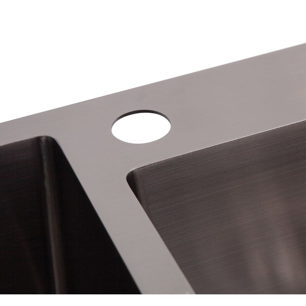 Кухонная мойка Imperial Handmade S7843BL 2.7/1.0 мм (IMPS7843BRPVDH10)