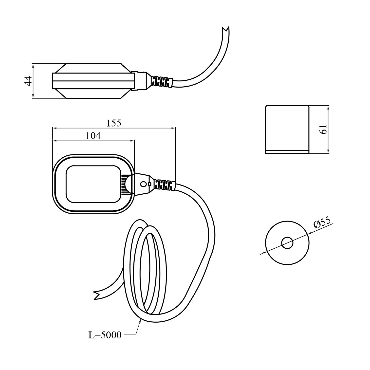 Поплавок электрический для насоса Forwater THV-2 5 м
