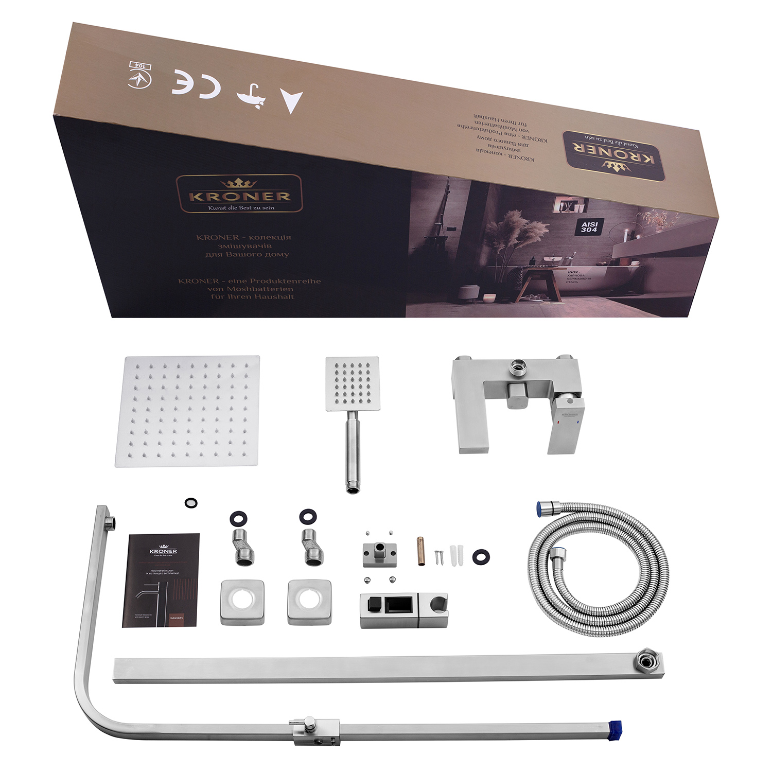 Душова система Kroner KRP Edelstahl Kubus - ESG064