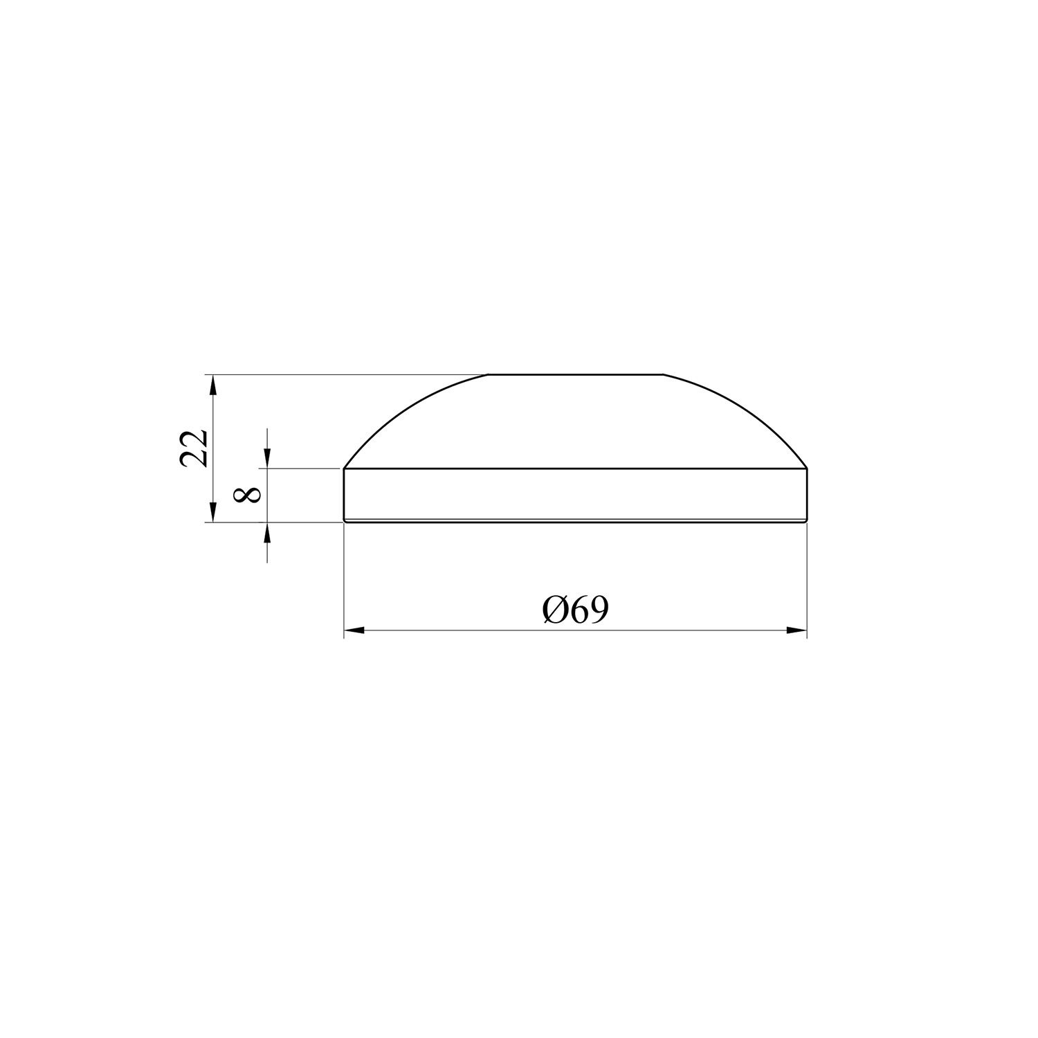 Декоративна чашка для змішувача Kroner KRM - C912 (пара)