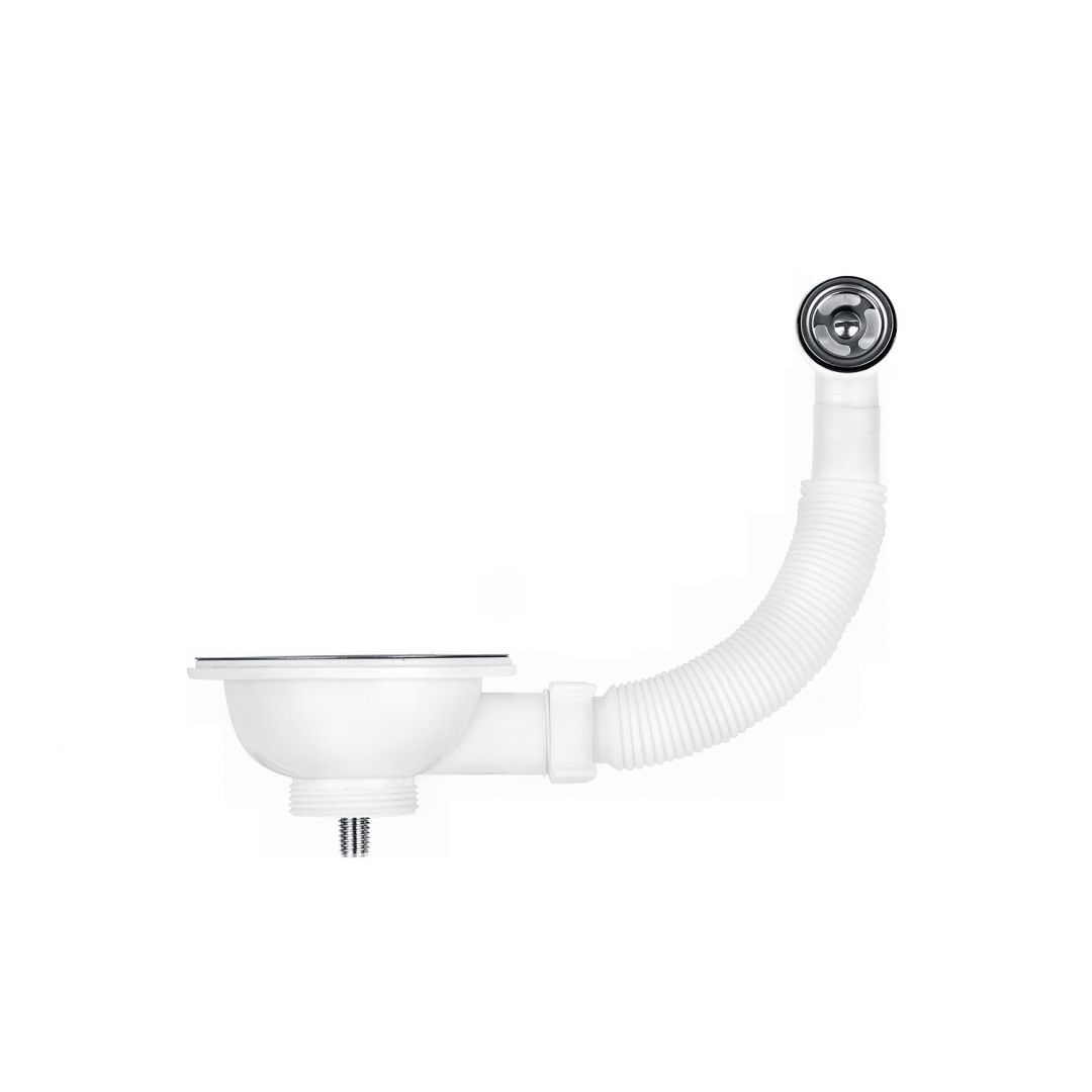 Різьбовий випуск KronoPlast 3 1/2''х40 мм з круглим переливом NS1002РР07