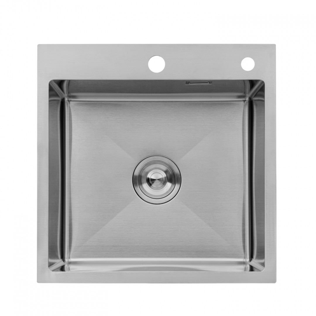 Кухонна мийка Kroner KRP Gebürstet - 4545HM (3.0/1.0 мм)