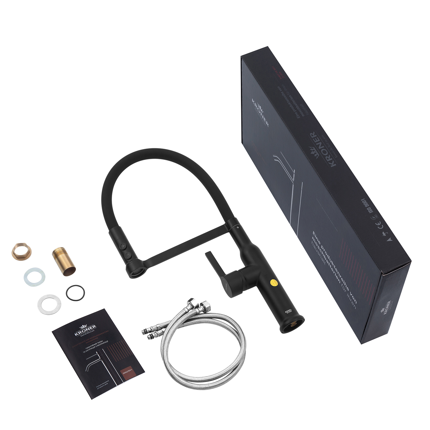 Змішувач для кухні Kroner KRP Ersel - SCH03112BLK