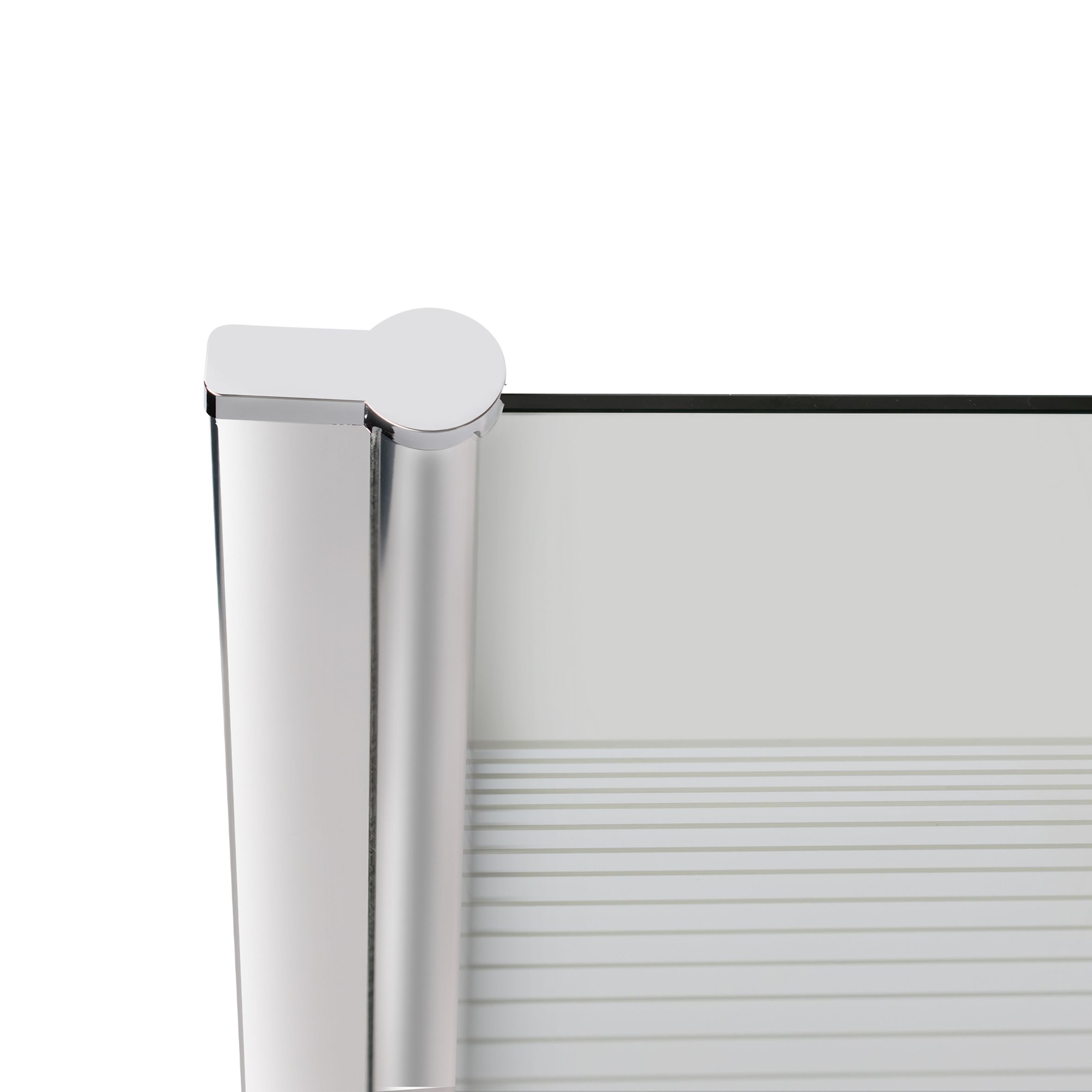 Штора на ванну Lidz Brama SS80x150L.CRM.L стекло Linie 6 мм, левая