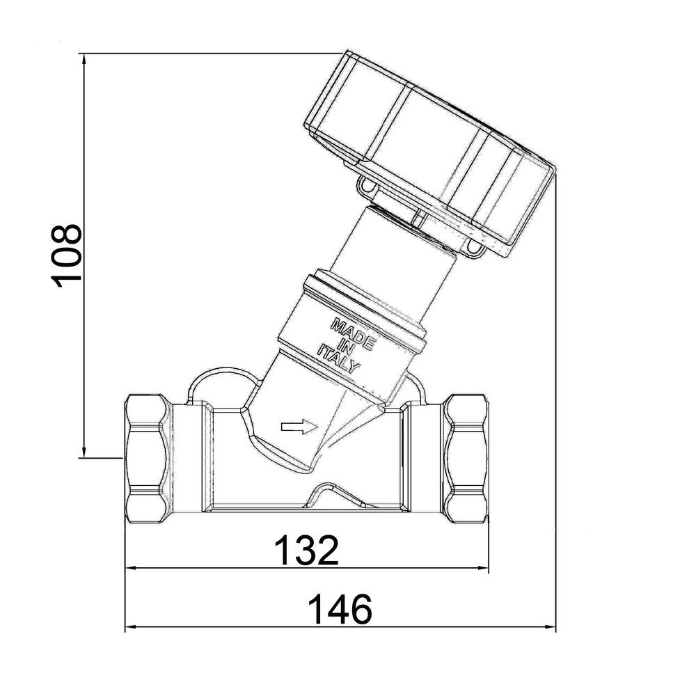 Балансировочный вентель Icma 1" 1/2 №С300