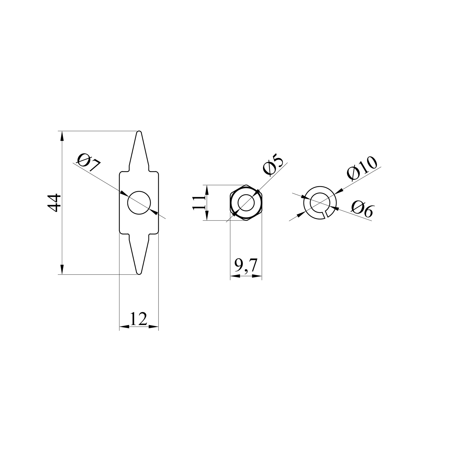 Металевий фіксатор ТЕНів Kroner Runder 0143
