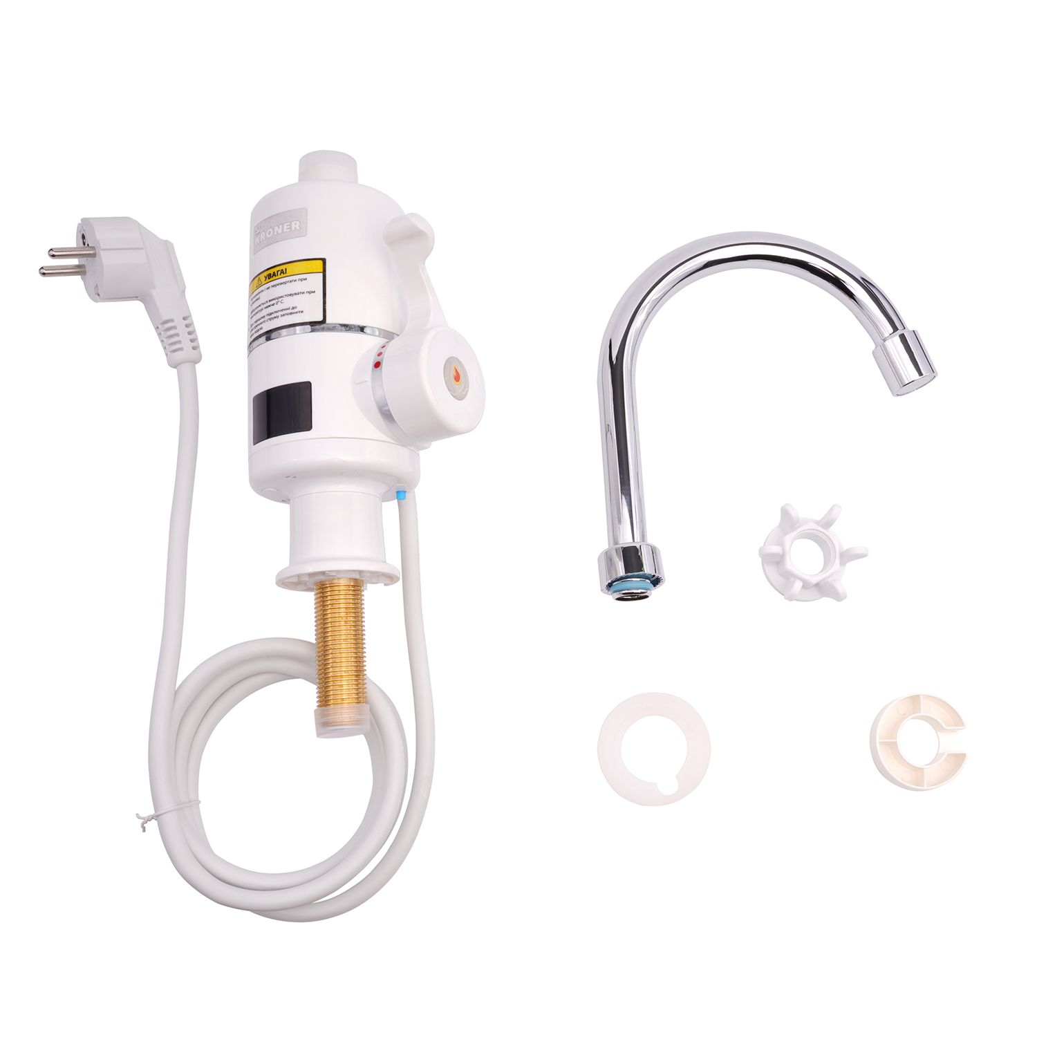 Проточний водонагрівач Kroner KRM Volt - CW090 з дисплеєм