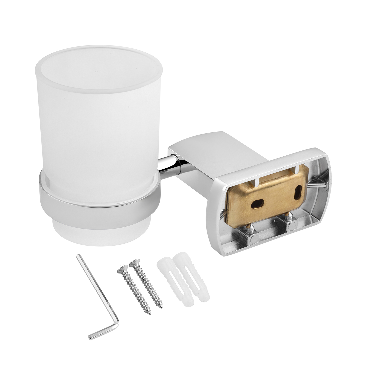 Склянка з тримачем для ванної кімнати Kroner KRP Graz - C95602