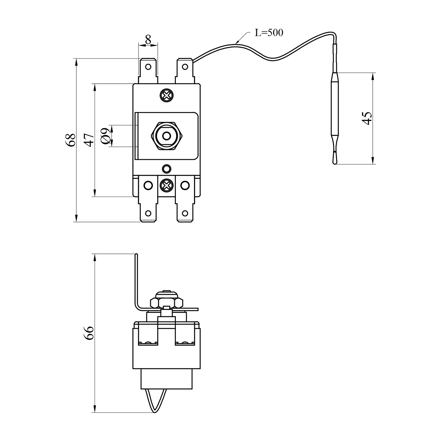 Термореле для водонагрівача Kroner 0108