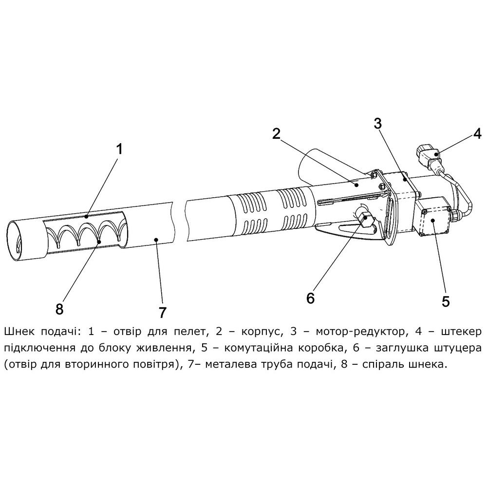 Комплект пелетний пальник Thermo Alliance Evo 25 кВт + контролер ECOMAX 860 Plum