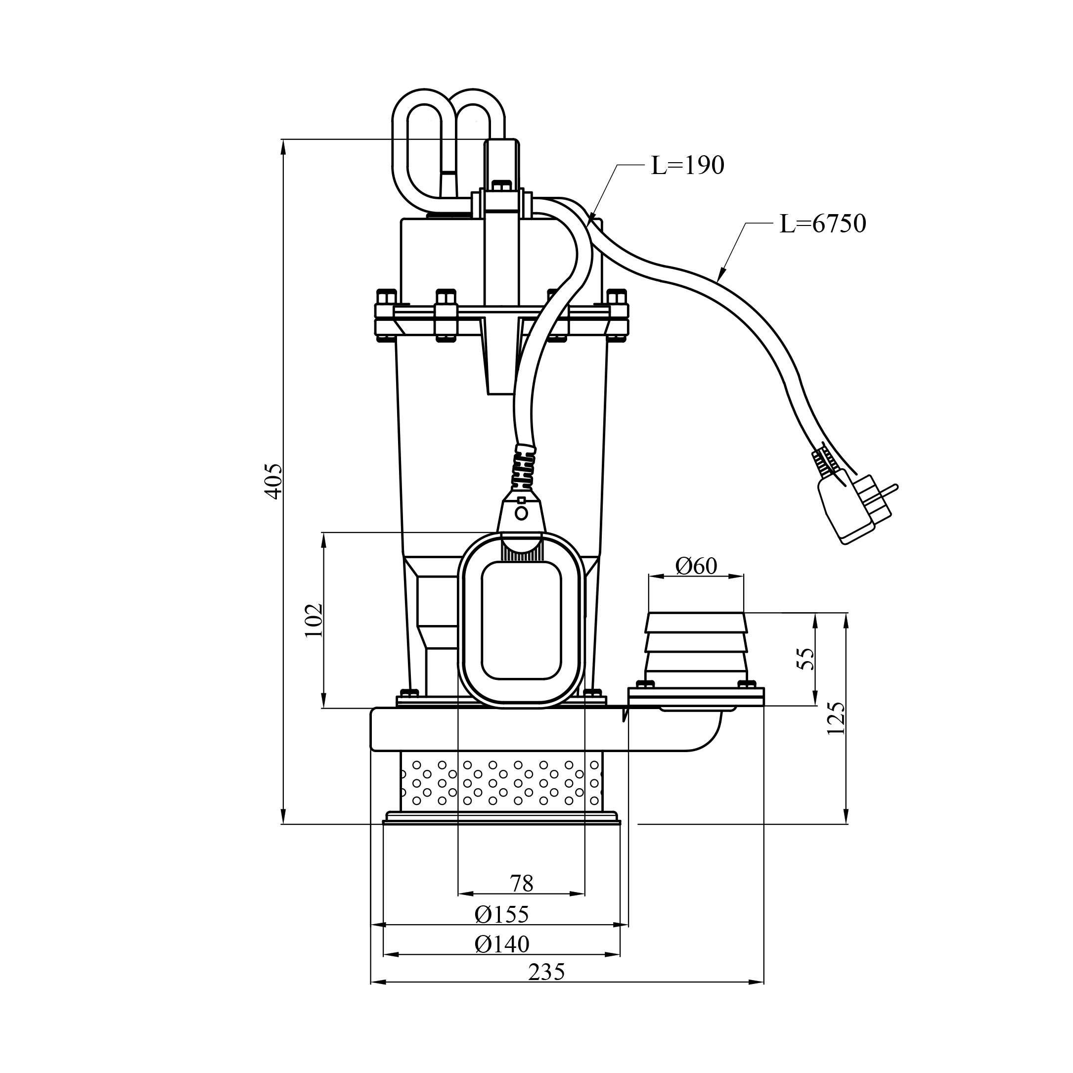 Насос дренажний Forwater QDX 25-6-1,5 кВт