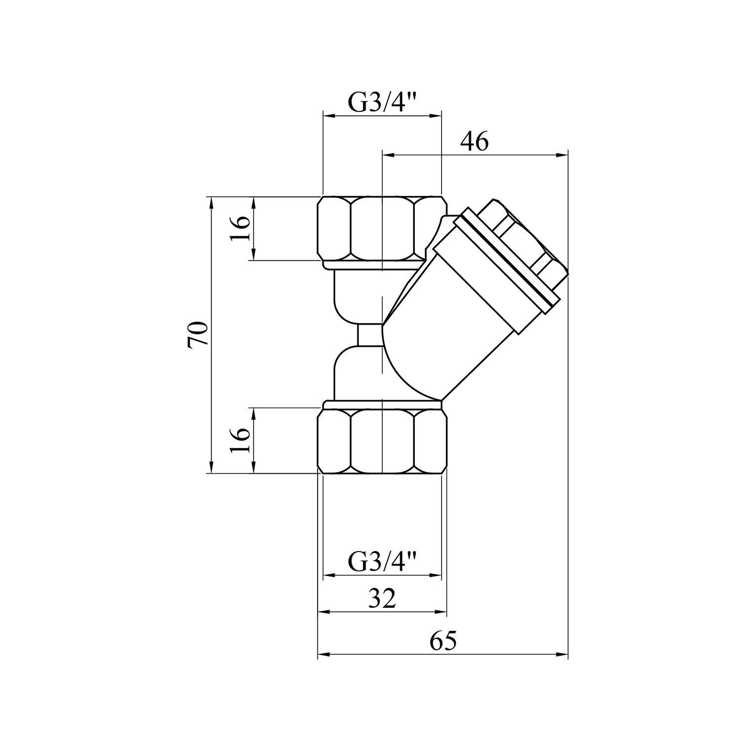 Фільтр грубої очистки STA "Premium" (DN) 20 ВВ латунний