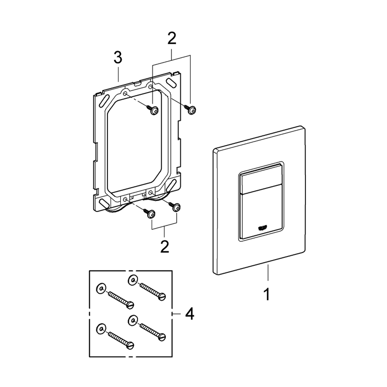 Панель змиву для унітаза Grohe Skate Cosmopolitan 38732000