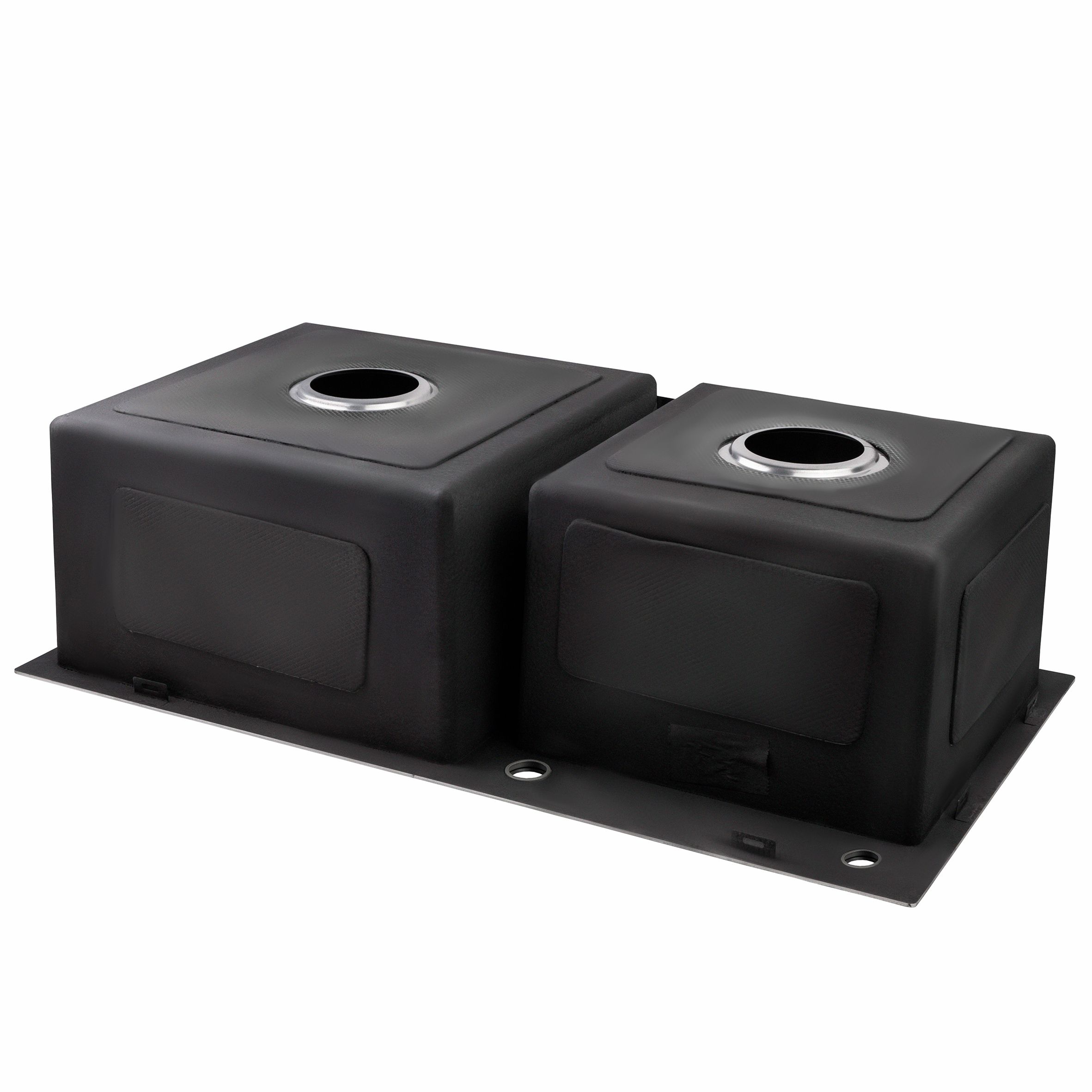 Мийка для кухні з двома чашами інтегрована Lidz Handmade H7843 (LDH7843BRU35387) Brushed Steel 3,0/1,0 мм