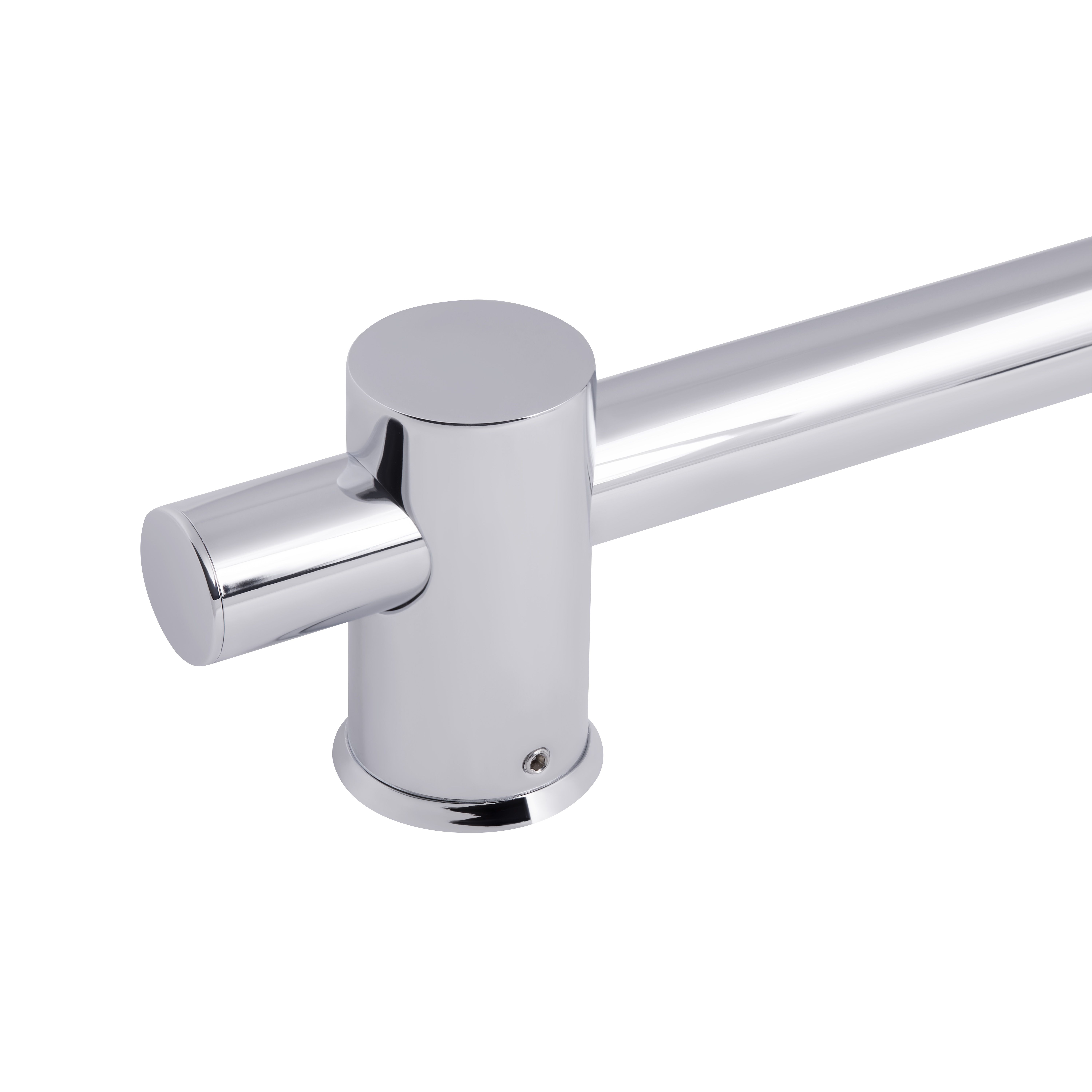 Душова стійка з тримачем універсальна Qtap Lepit 665 мм округла QTLEP82103OC Chrome