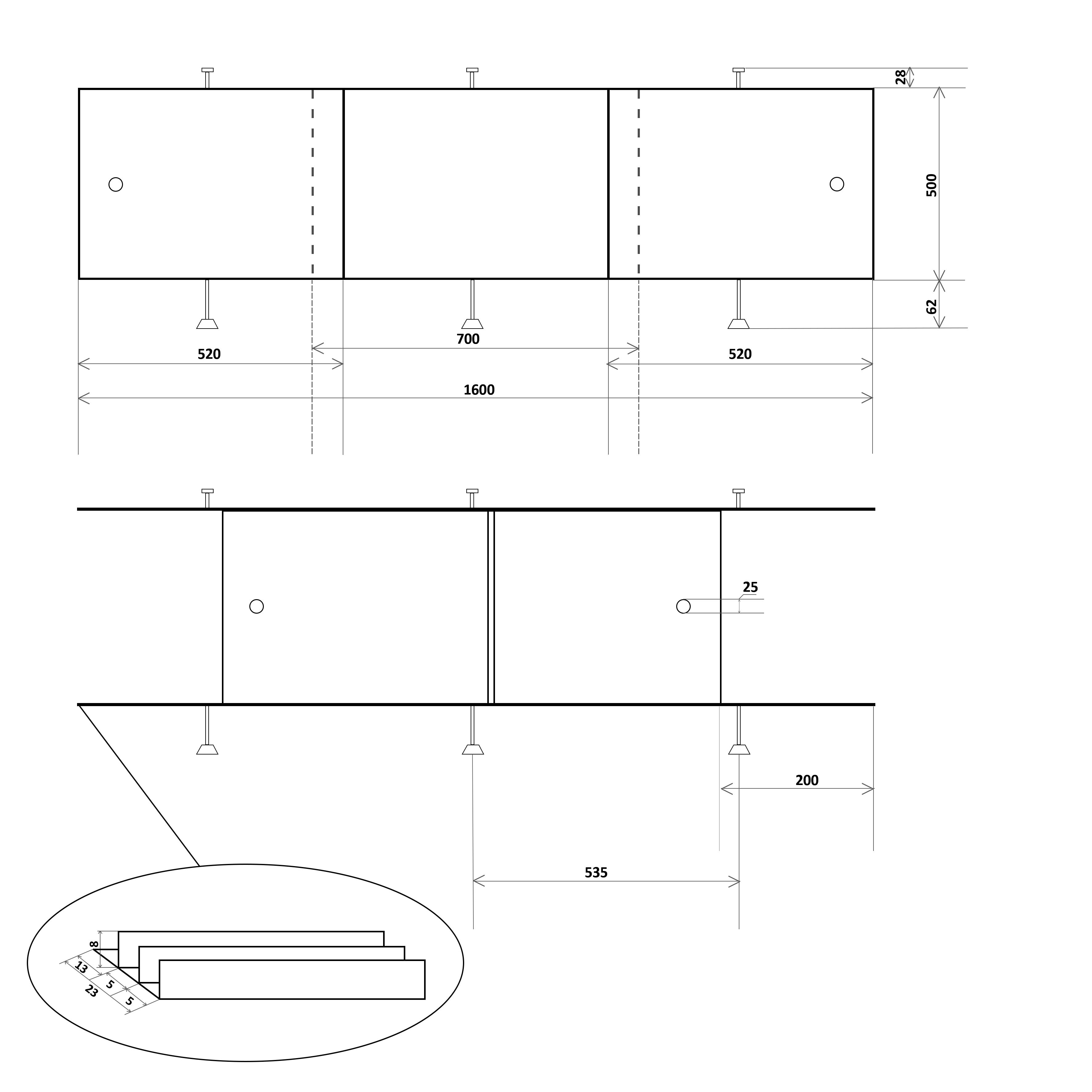 Панель для ванної Direct 1600x500