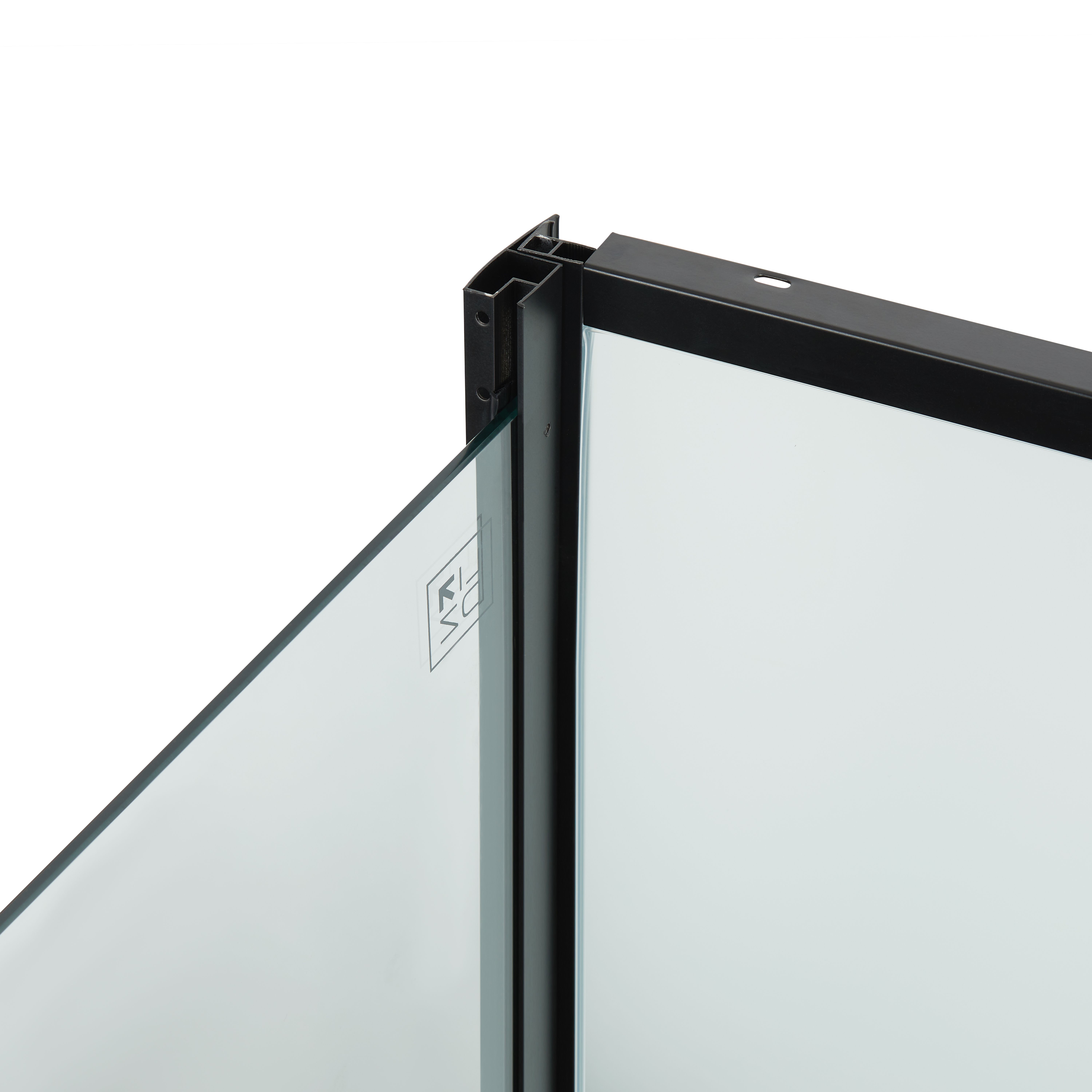 Набор Lidz душевой бокс Majatek SB90x90.BLA.LOW.TR, стекло прозрачное 5 мм + поддон Kupala