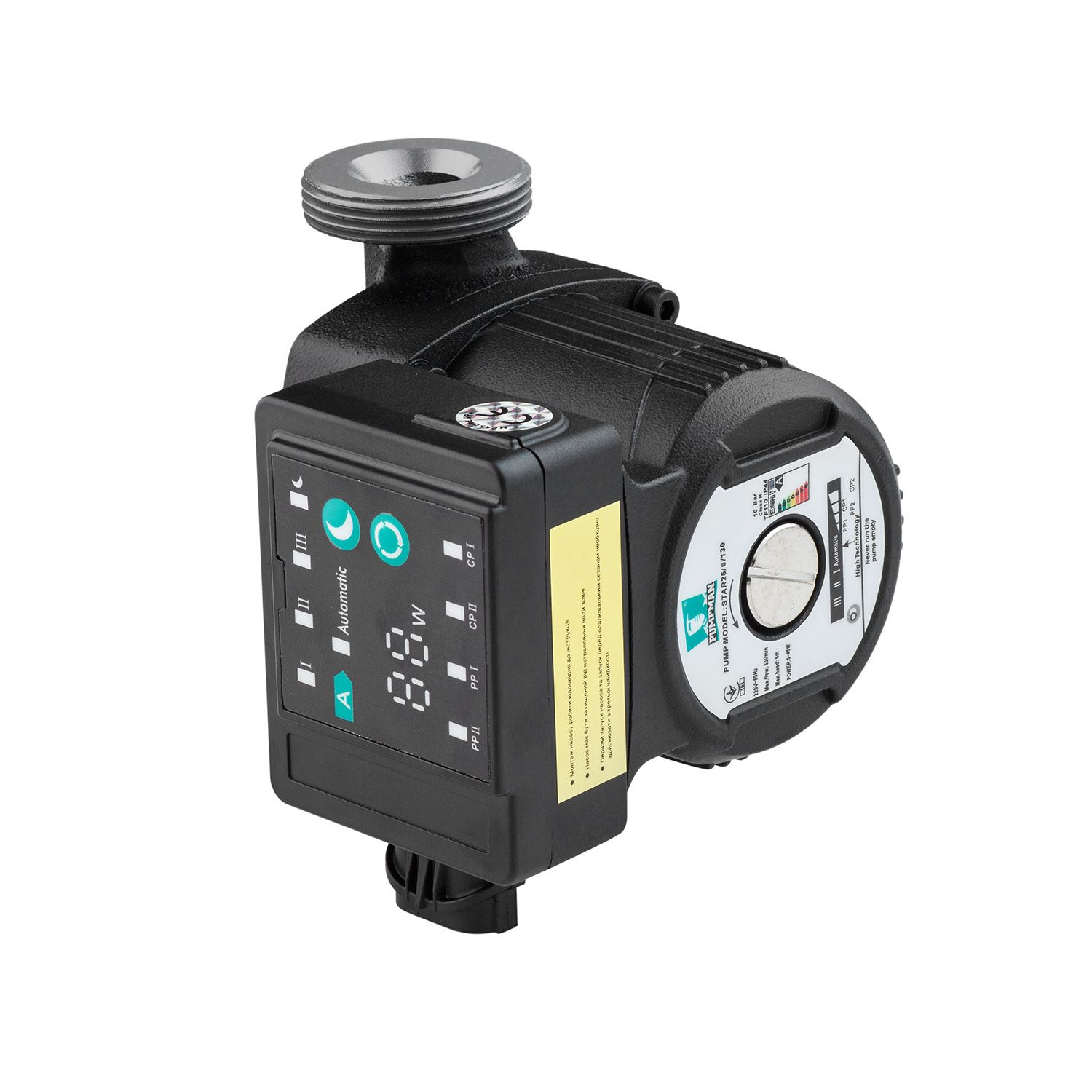 Насос циркуляційний Pumpman Star 25/60/130 Нmax 6м Qmax 55куб.м 45 Вт