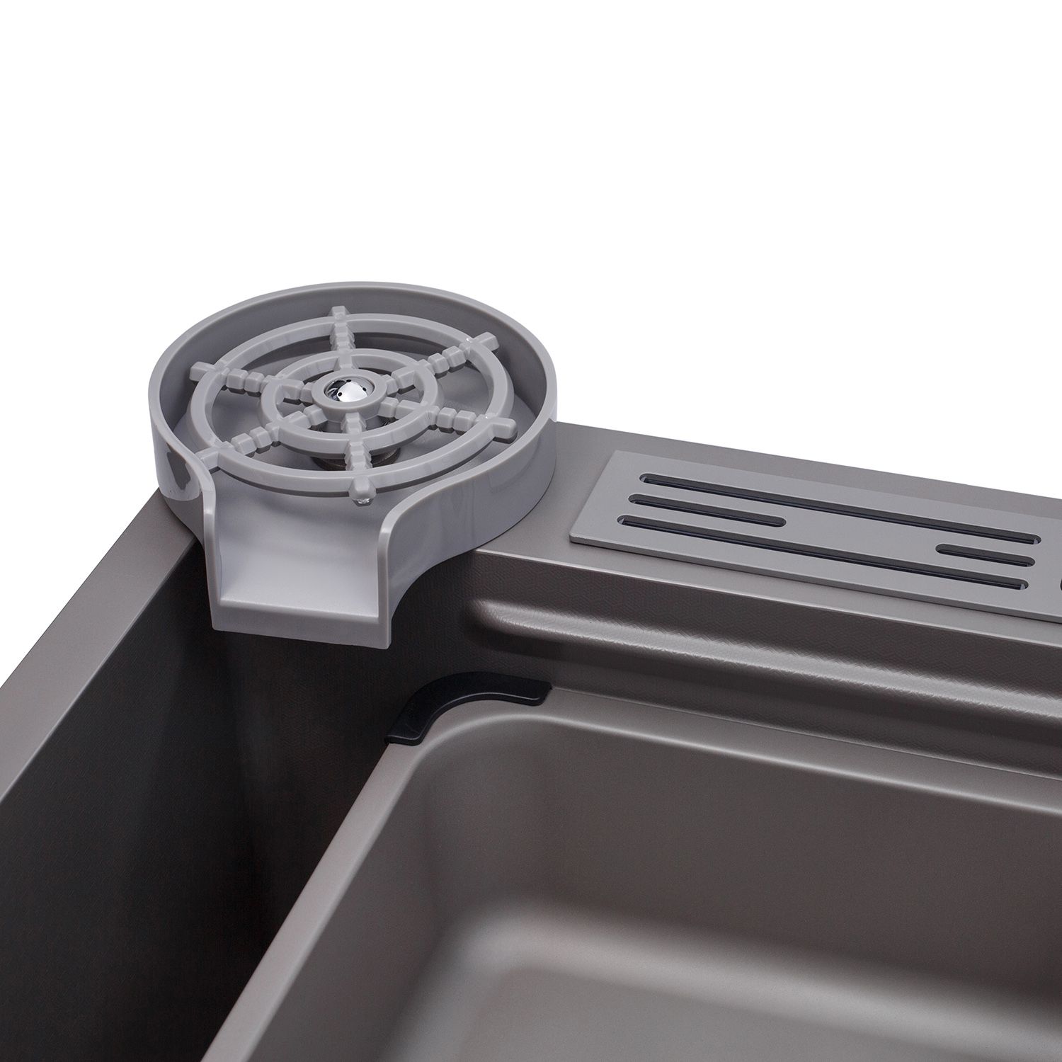 Кухонна мийка Kroner KRP Schwarze - SET7545NG PVD (3.0/0.8 мм)