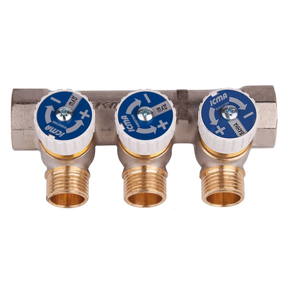 Коллектор Icma 3/4" 3 выхода №228