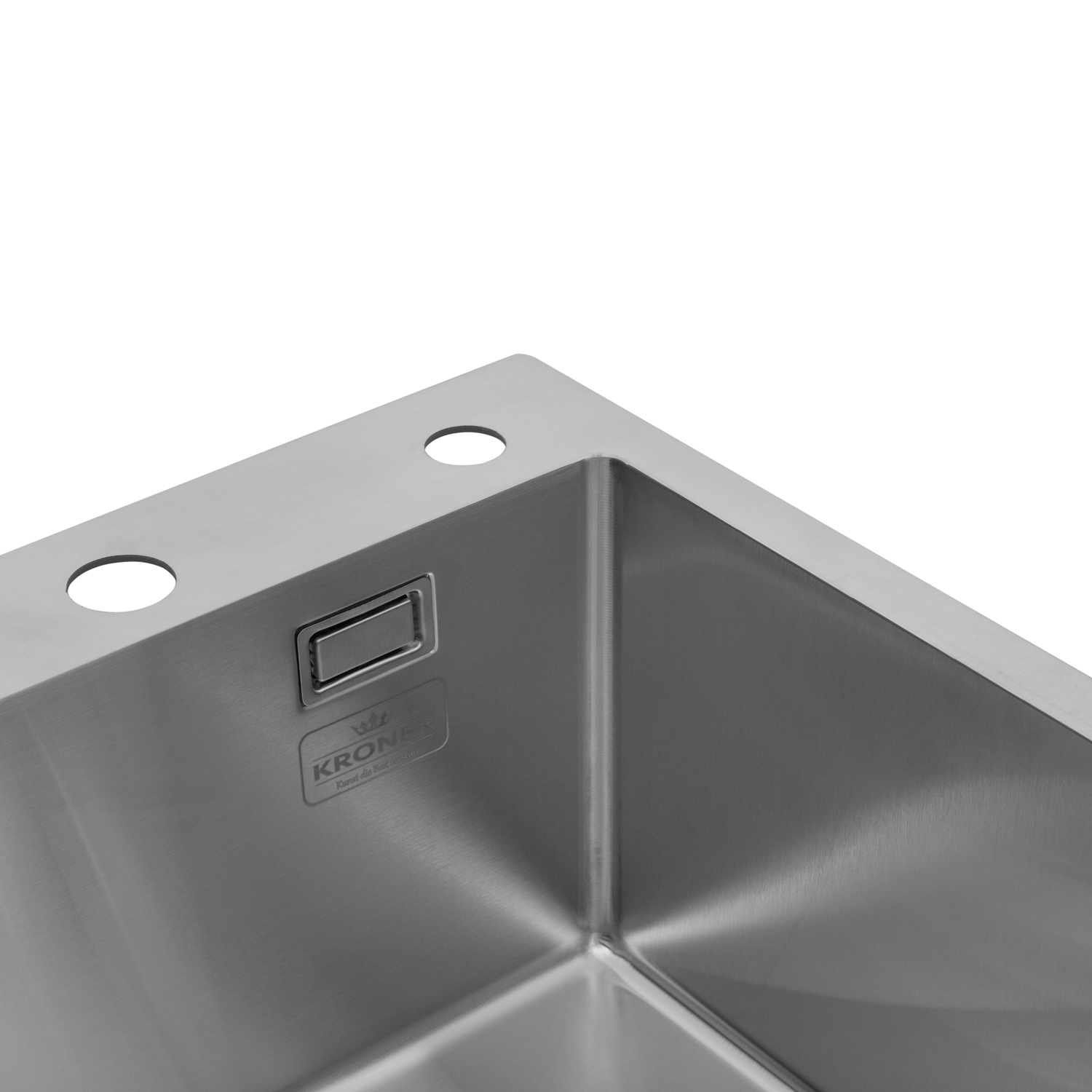Кухонна мийка Kroner KRP Gebürstet - 4545HM (3.0/1.0 мм)