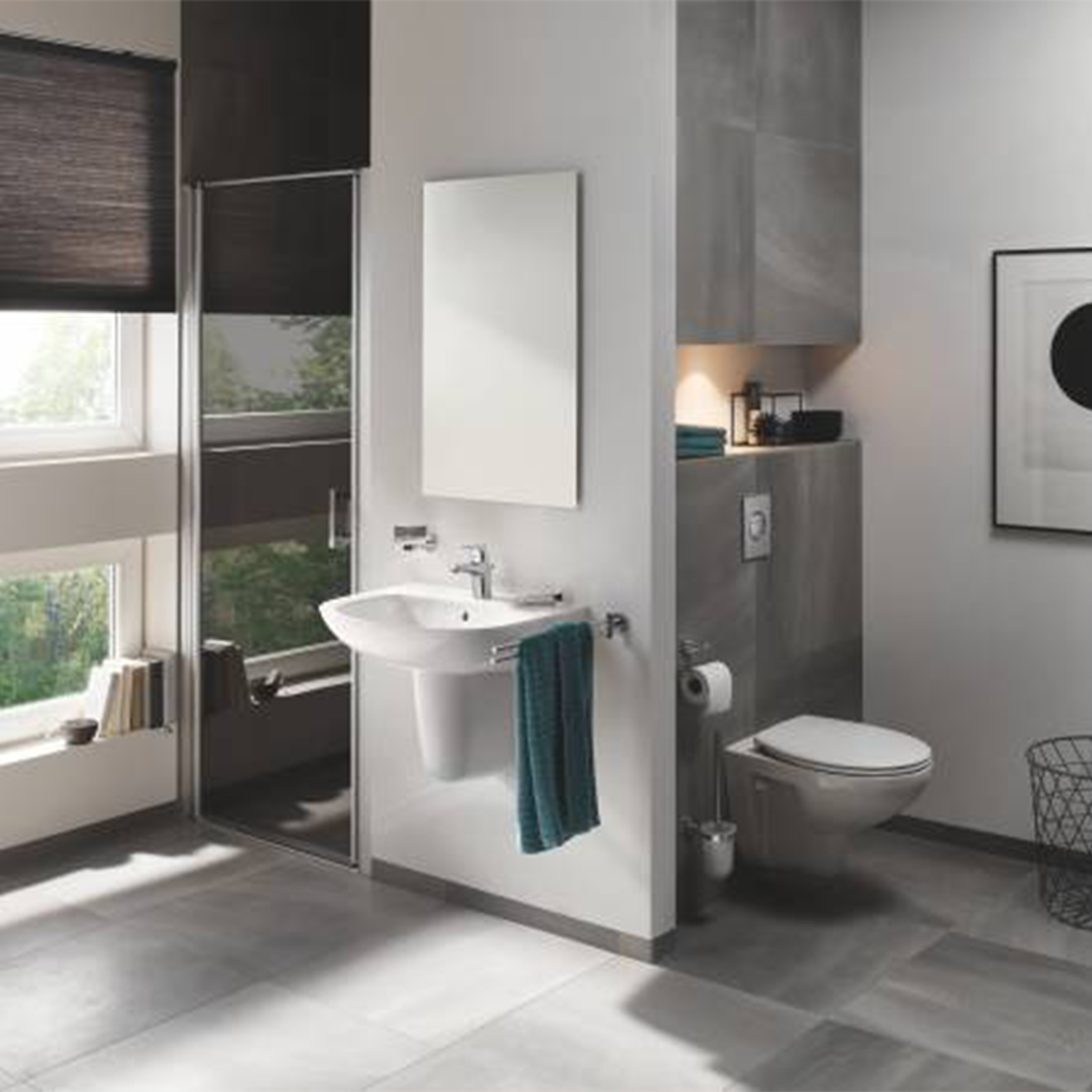 Змішувач для раковини Grohe Start Flow ES S-Size 23769000 з донним клапаном
