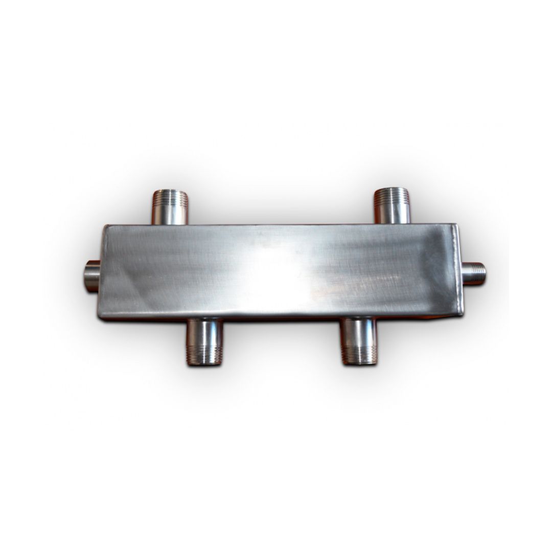 Гідравлічна стрілка Karro 1" нержавіюча сталь KR-V1