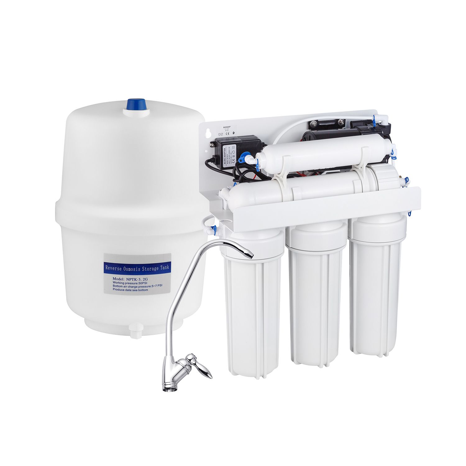 Система зворотного осмосу Нова Вода N/n O-500-Pump (+ TDS) з помпою