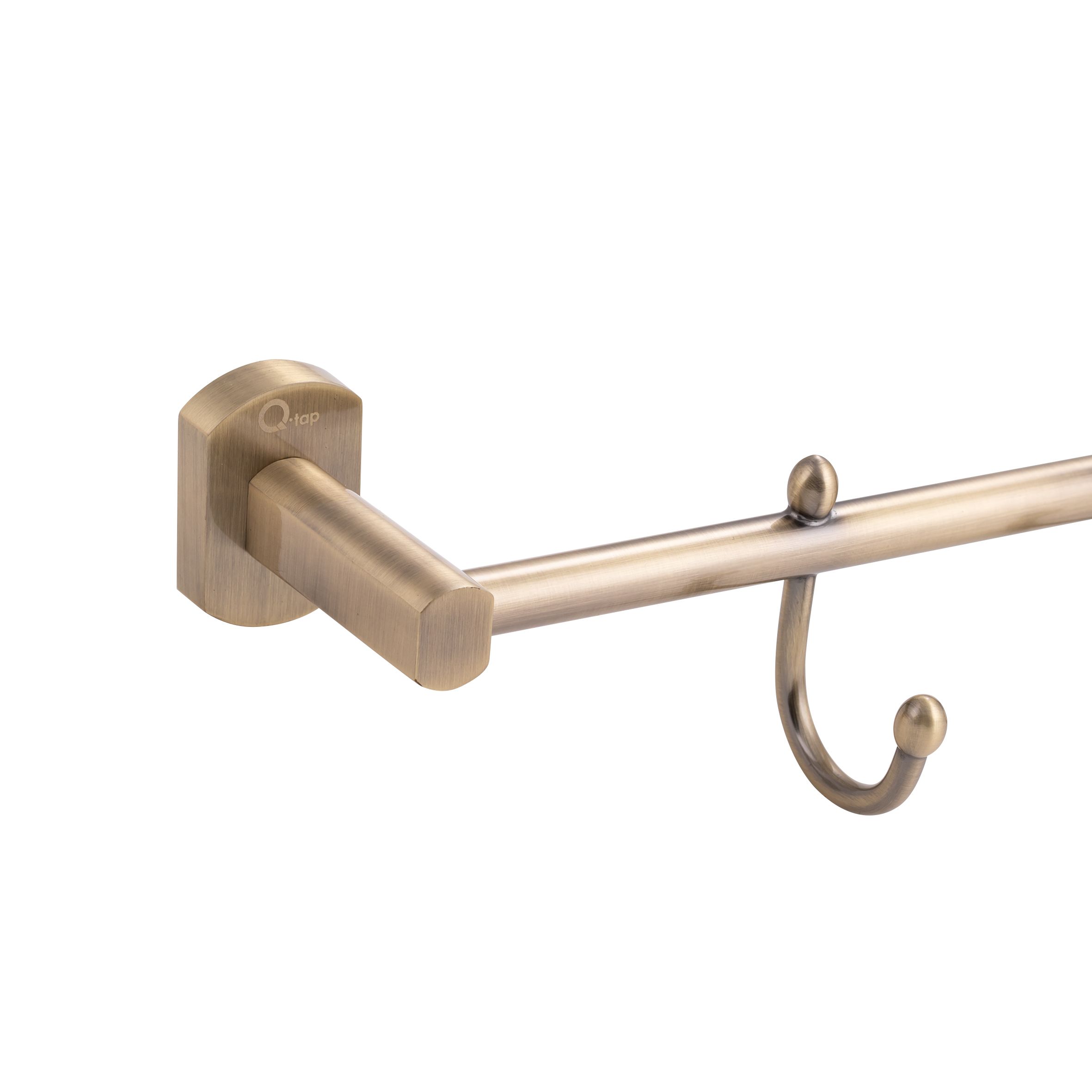 Тримач для рушника Qtap Liberty 4 гачка 450 мм QTLIBANT11544 Antic Bronze