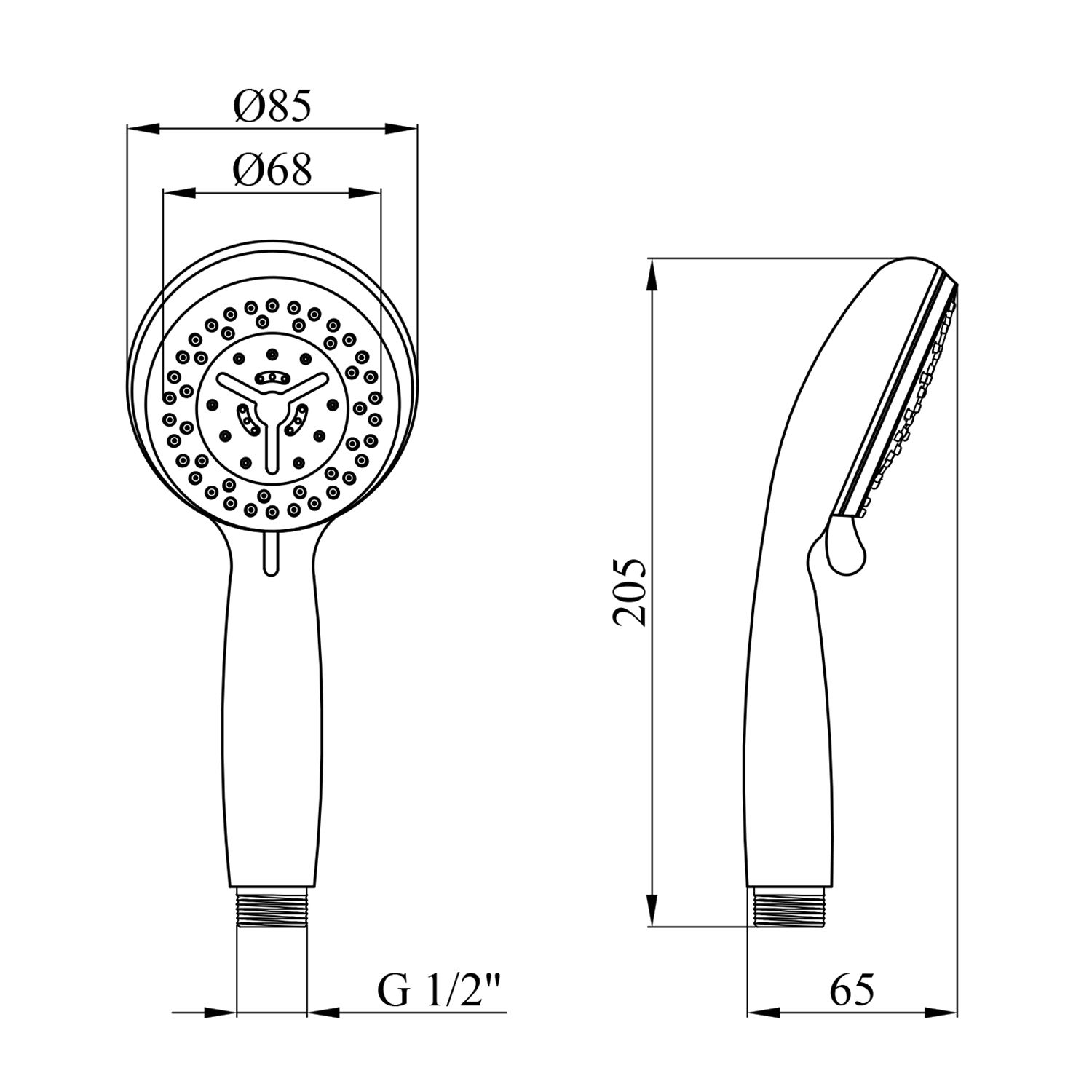 Лійка для ручного душу Kroner KRM - C706
