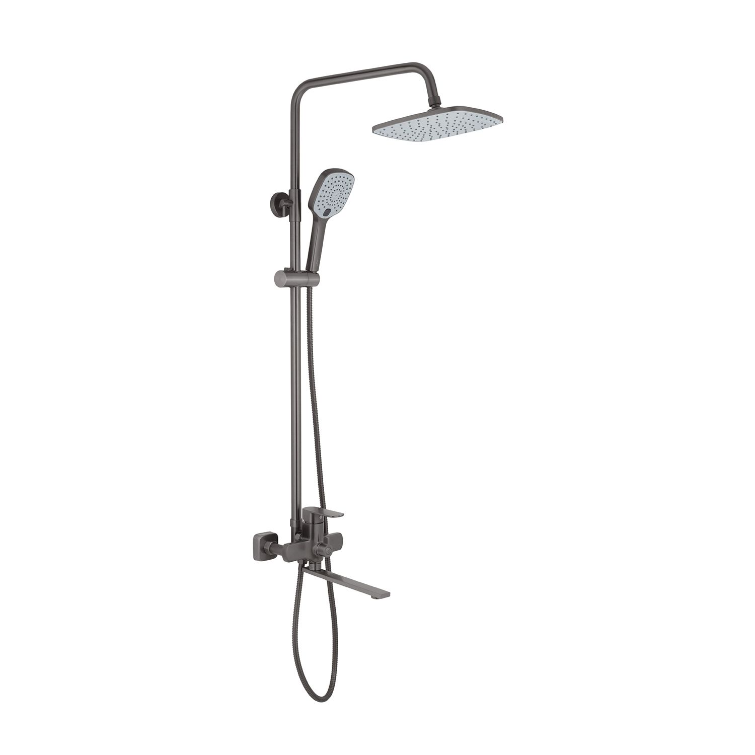 Набор 2 в 1 душова система Kroner Armada-GRP067 + змішувач Makon-GRP010