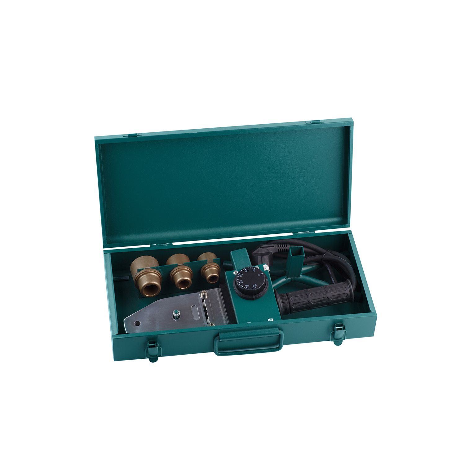 Паяльник для труб PPR Bergerr B06 кейс із насадками 20-32 мм (800W)