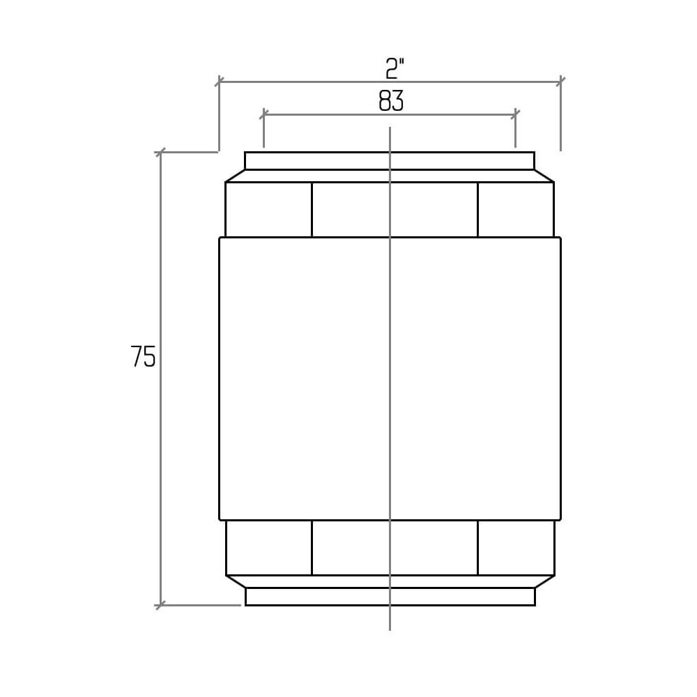 Обратный клапан Rastelli 2" Арт. 480VM