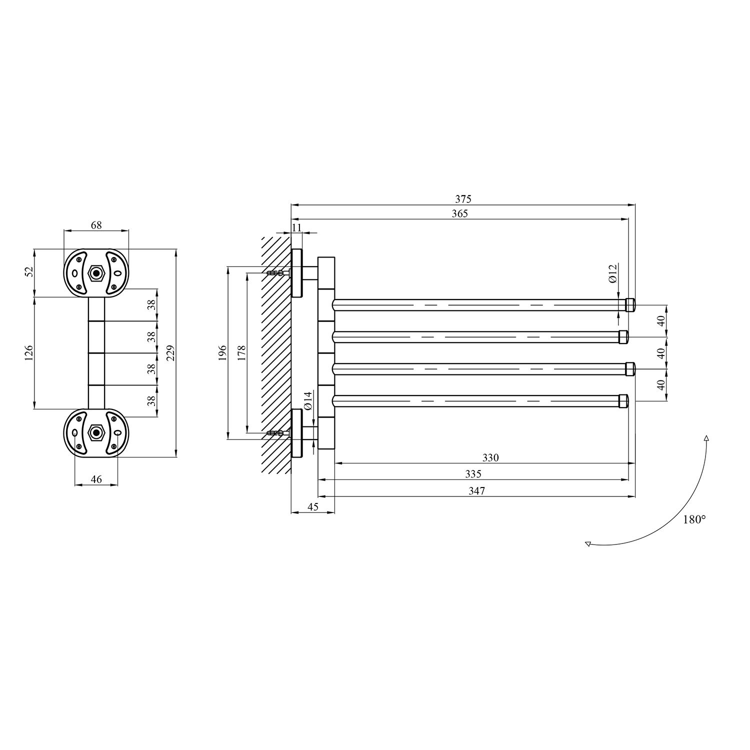 Тримач для рушників Kroner KRM Elbe - ACC2914