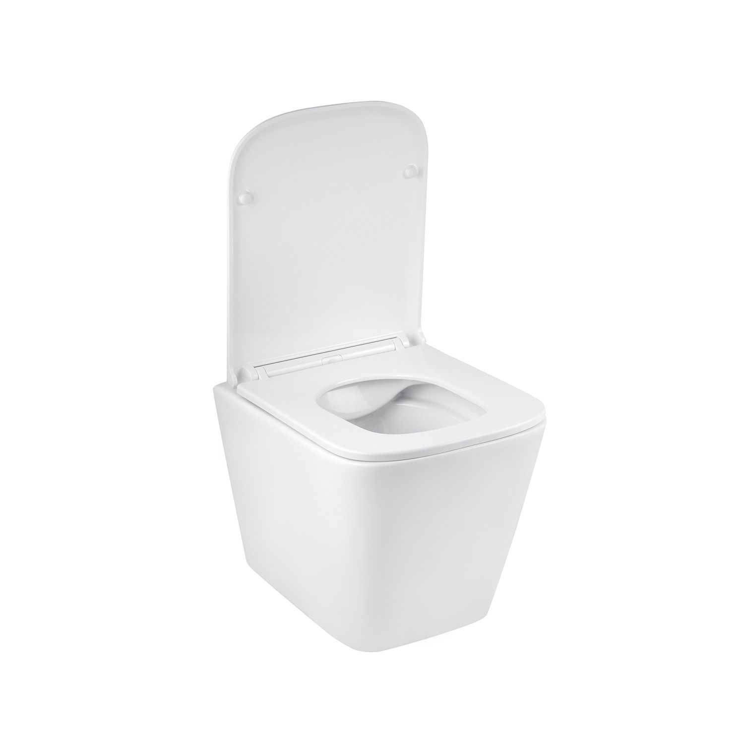 Унітаз підвісний Kroner Eifel WHI493436 RIMLESS безобідковий з сидінням Slim Duroplast / Soft-close / Quick relase (KE493436WHIR)