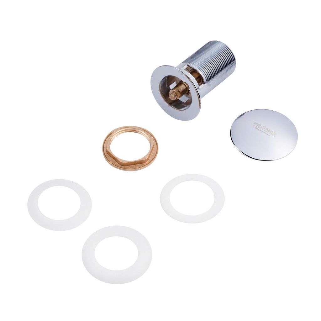 Донний клапан для раковин Kroner KRM - C962 - 1 1/4" з переливом