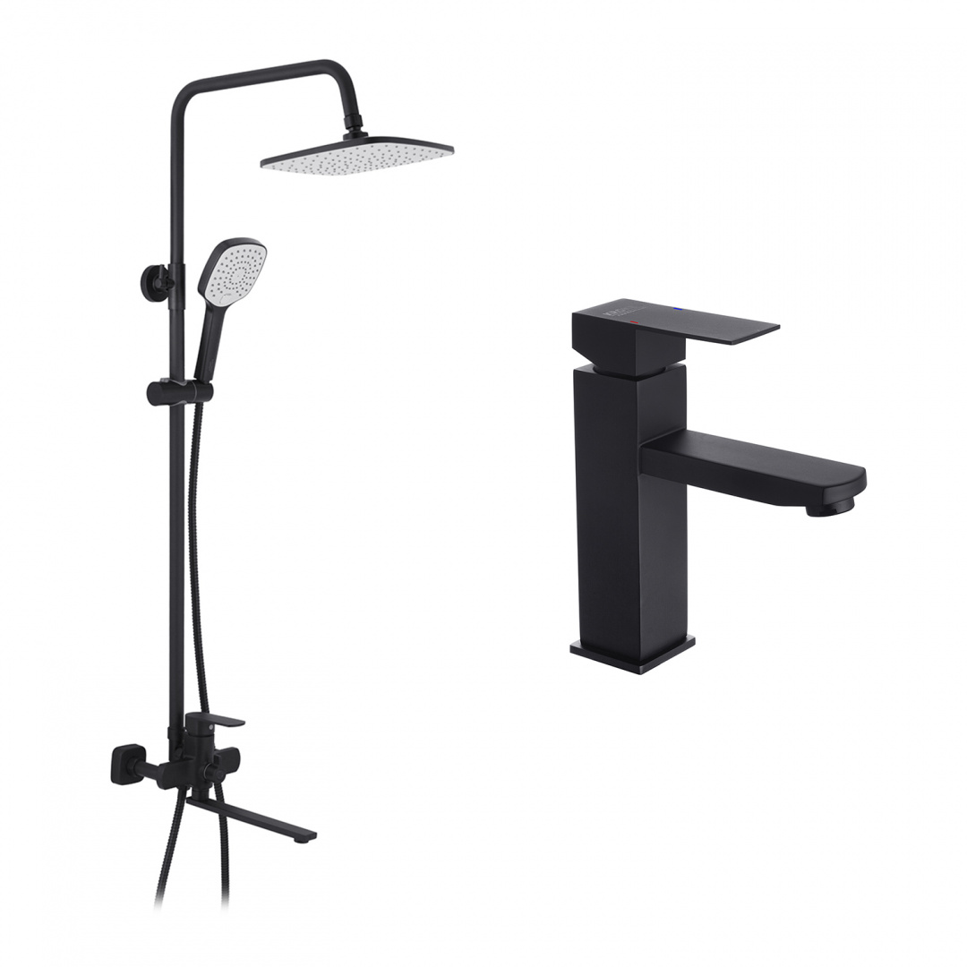 Набор 2 в 1 душова система Kroner Armada-SCH067 + змішувач Kubus-SCH010