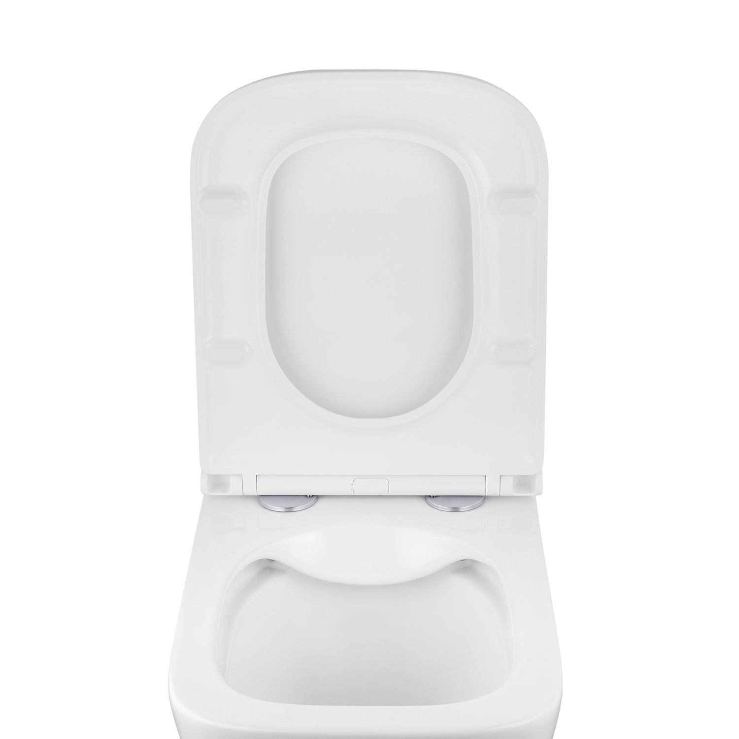 Унітаз підвісний Kroner Eifel WHI493436 RIMLESS безобідковий з сидінням Slim Duroplast / Soft-close / Quick relase (KE493436WHIR)