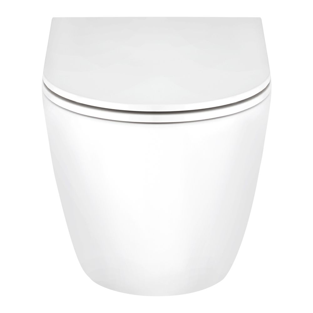 Унітаз підвісний Qtap Scorpio безобідковий з сидінням Soft-close QT1433053ERW